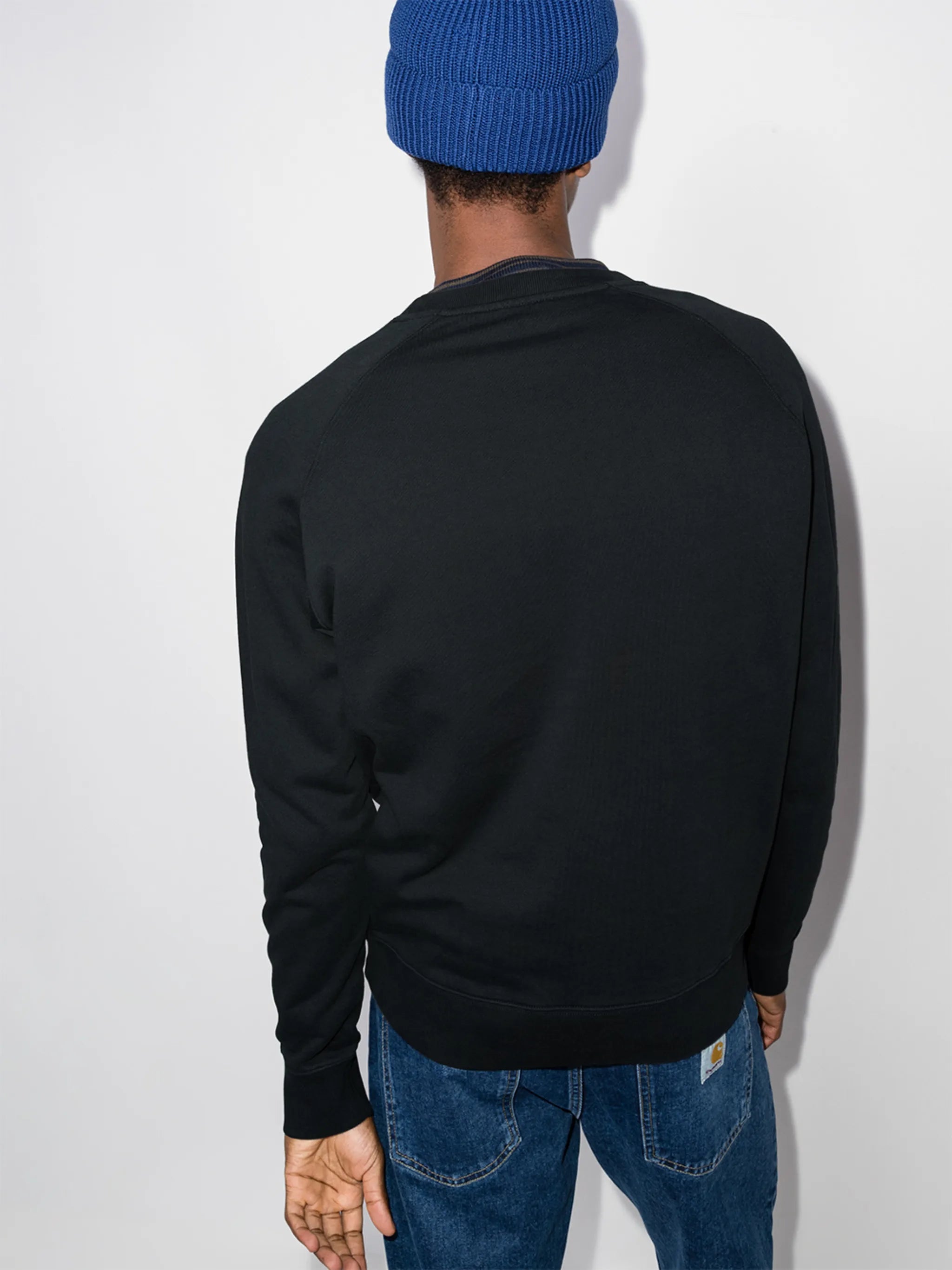 handwriting-logo cotton sweatshirt