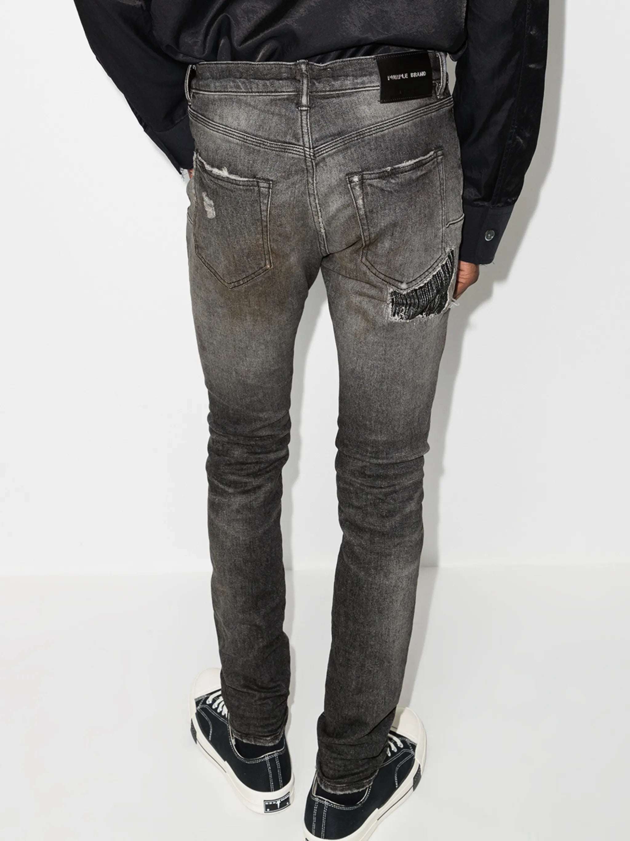 distressed-finish skinny-jeans