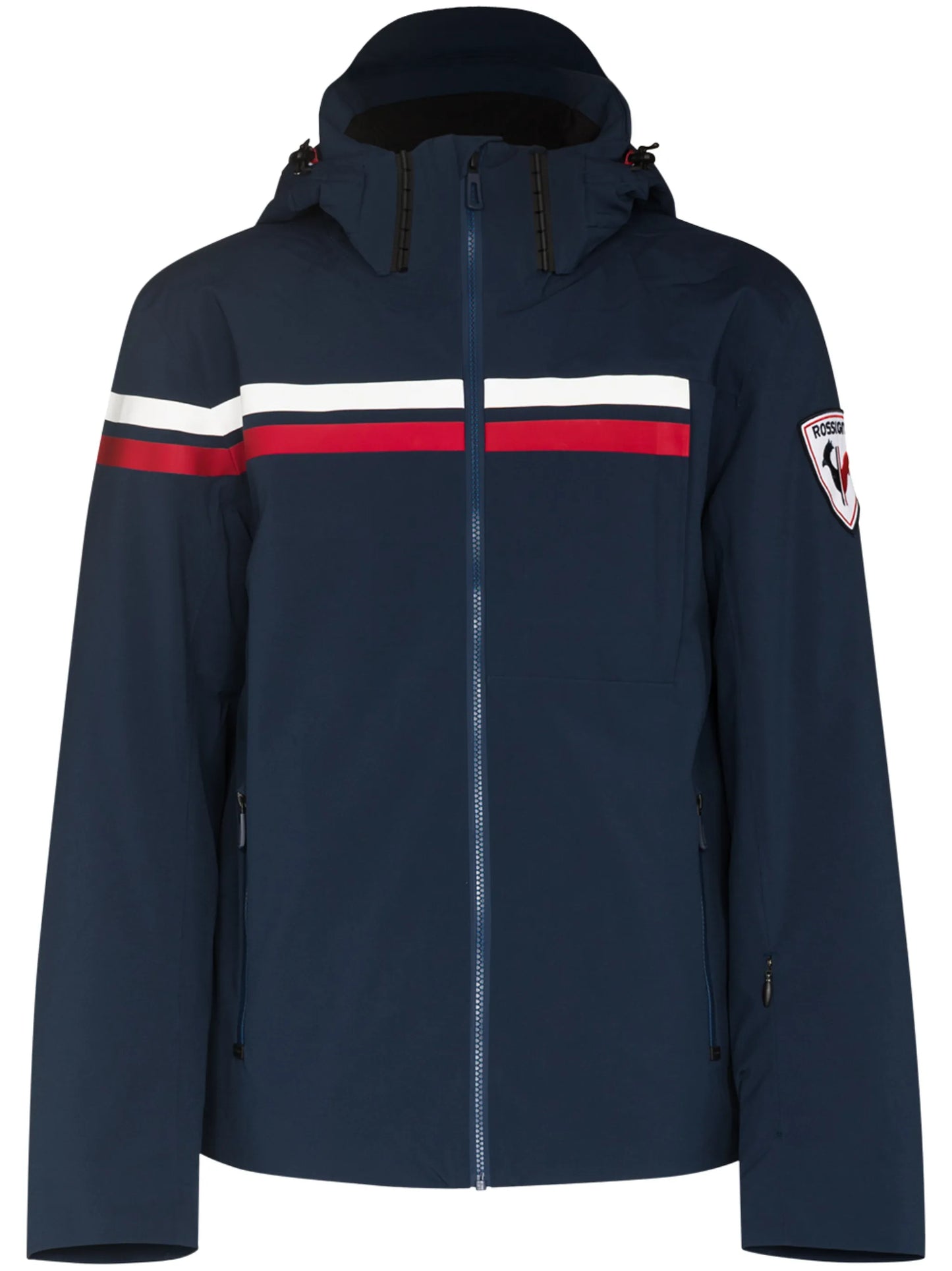 Embleme zip-up ski jacket