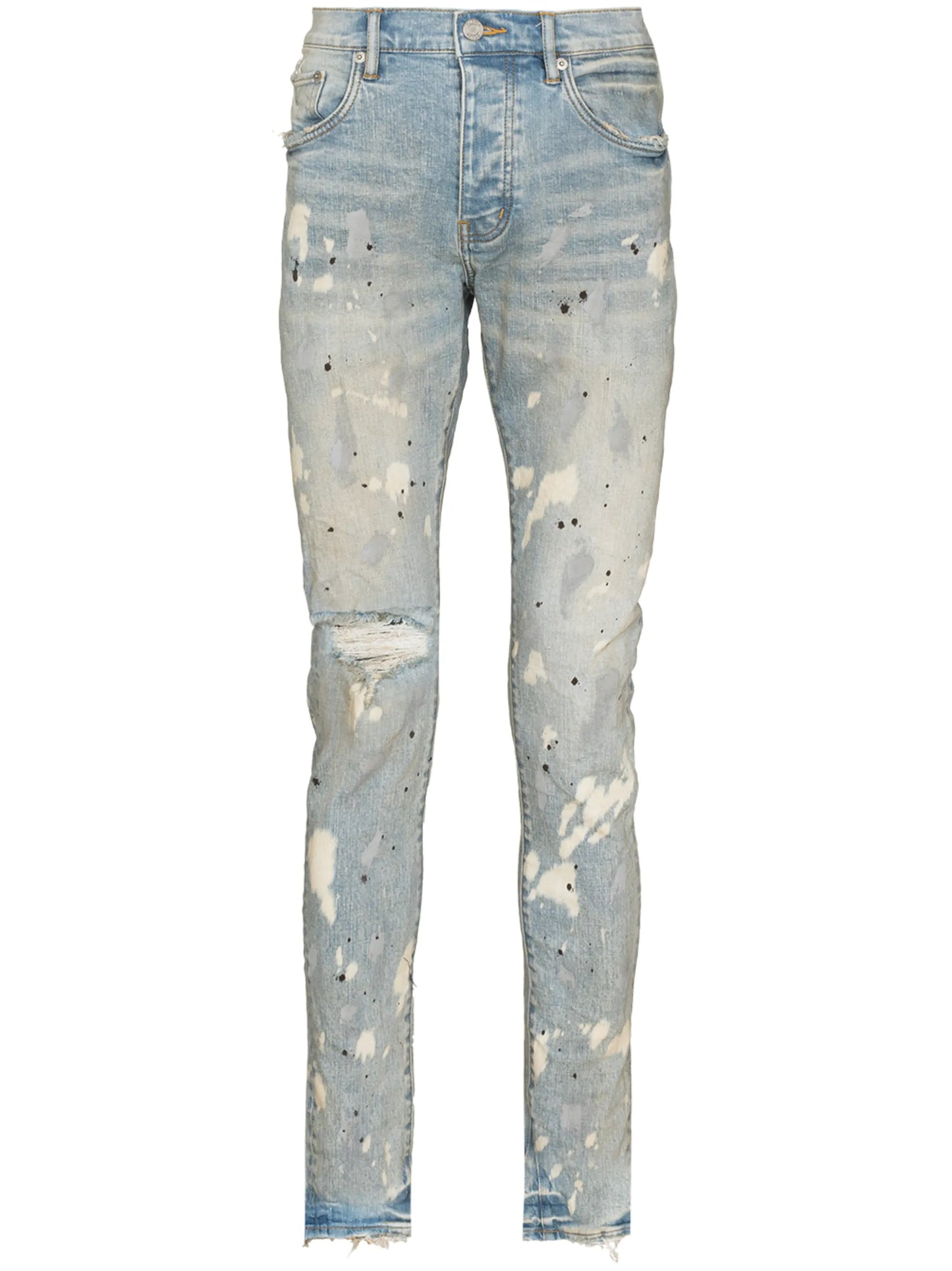 acid bleach-effect skinny jeans