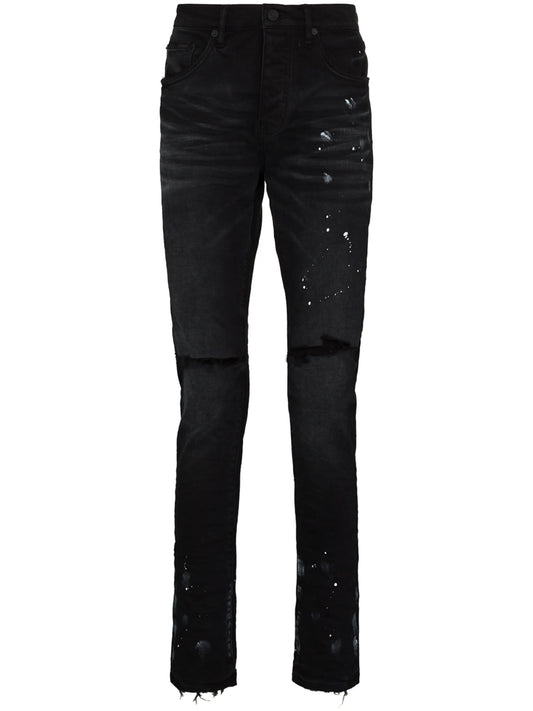 P001 Black Resin Knee Slit 'Black' "Black"