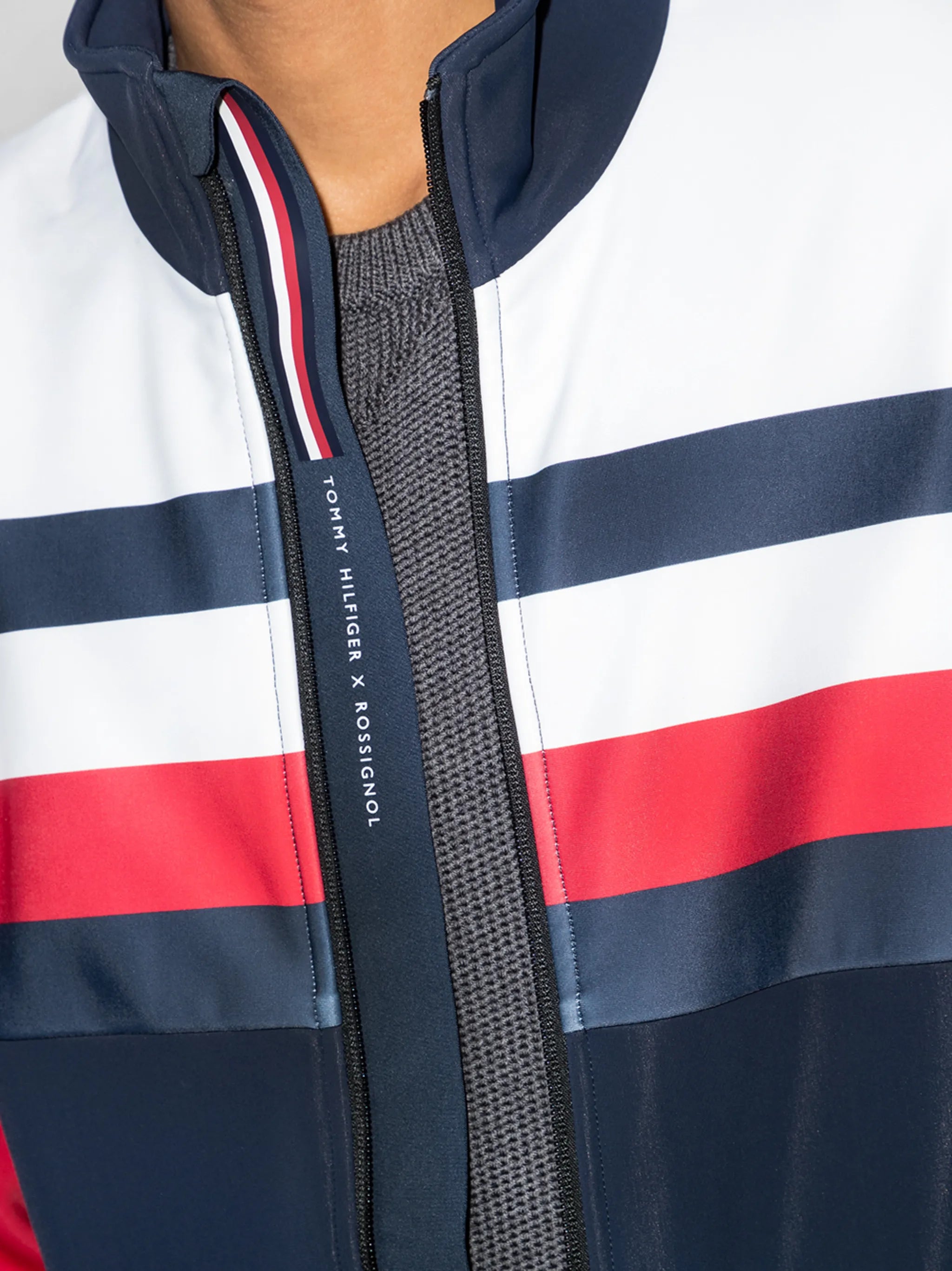 x Tommy Hilfiger Global stripe-detail ski jacket