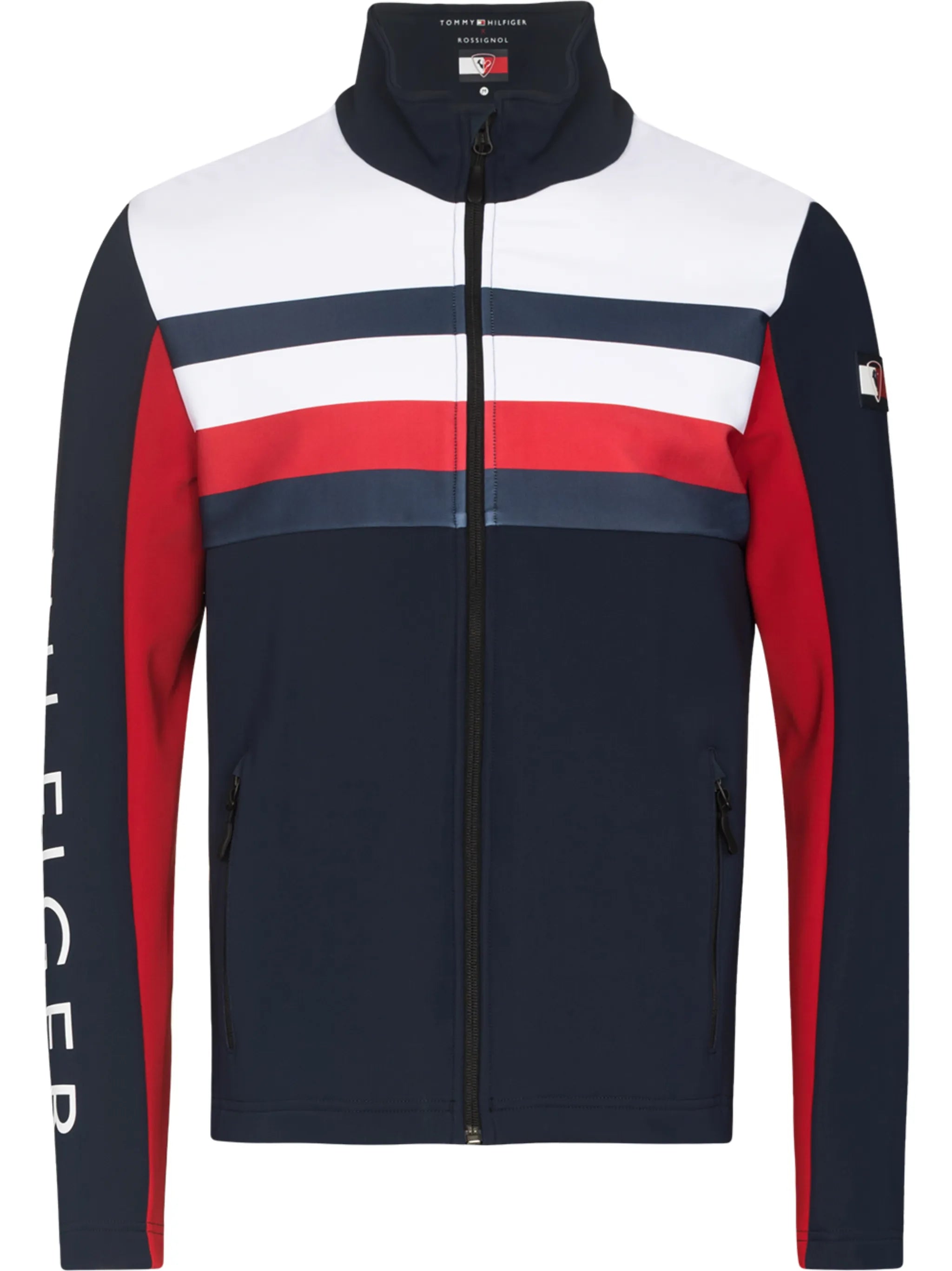 x Tommy Hilfiger Global stripe-detail ski jacket