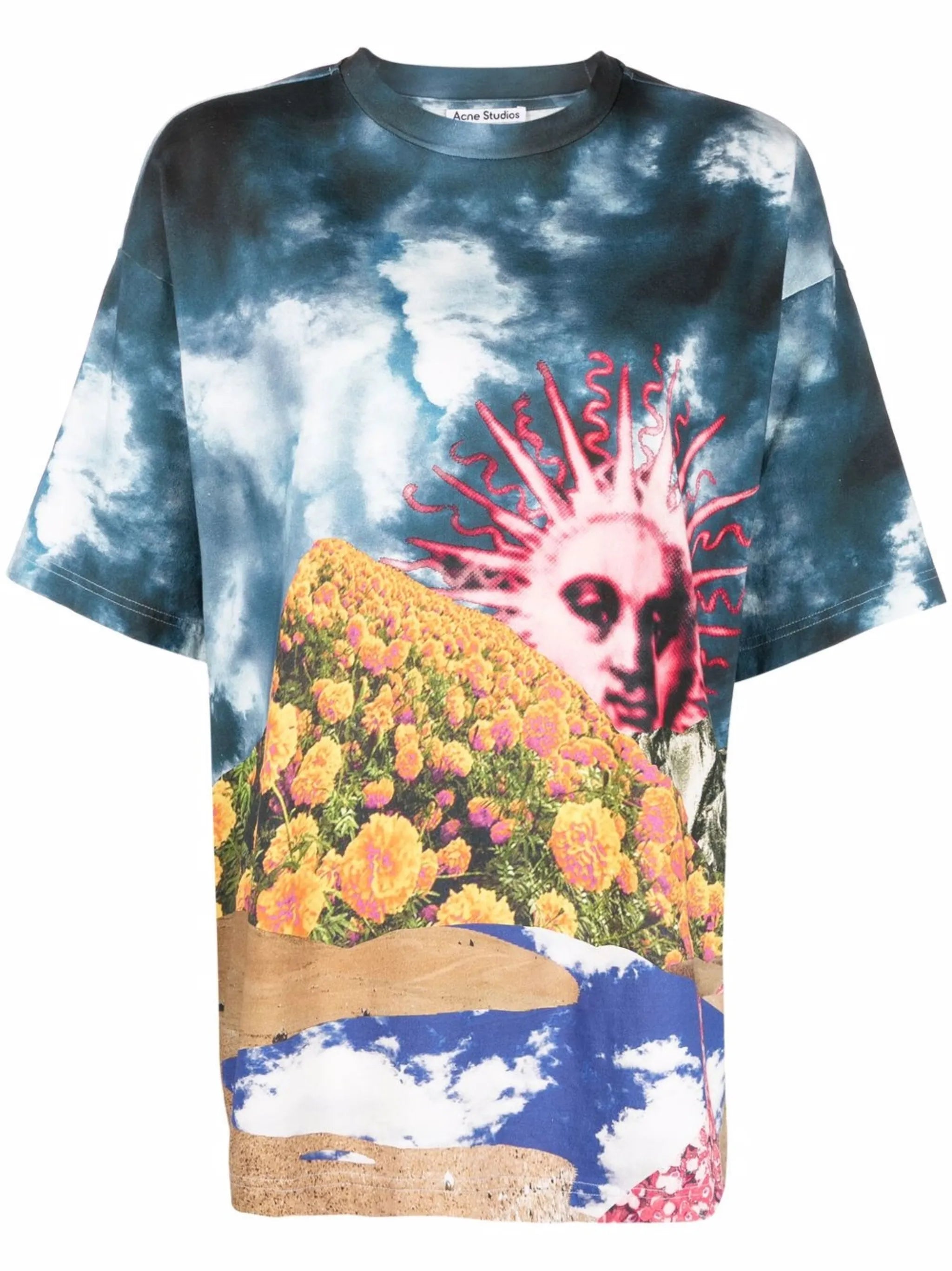 graphic-print oversized T-shirt