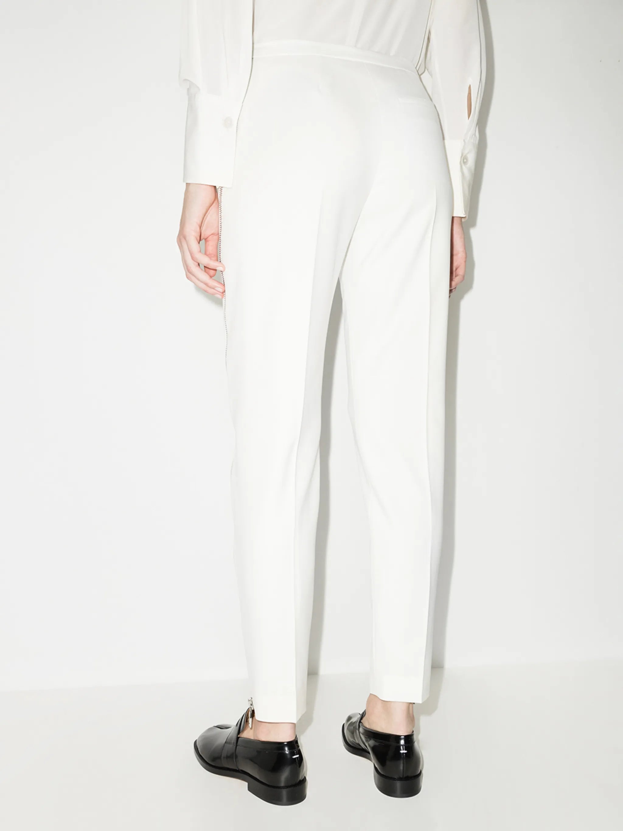 tailored side-zip trousers