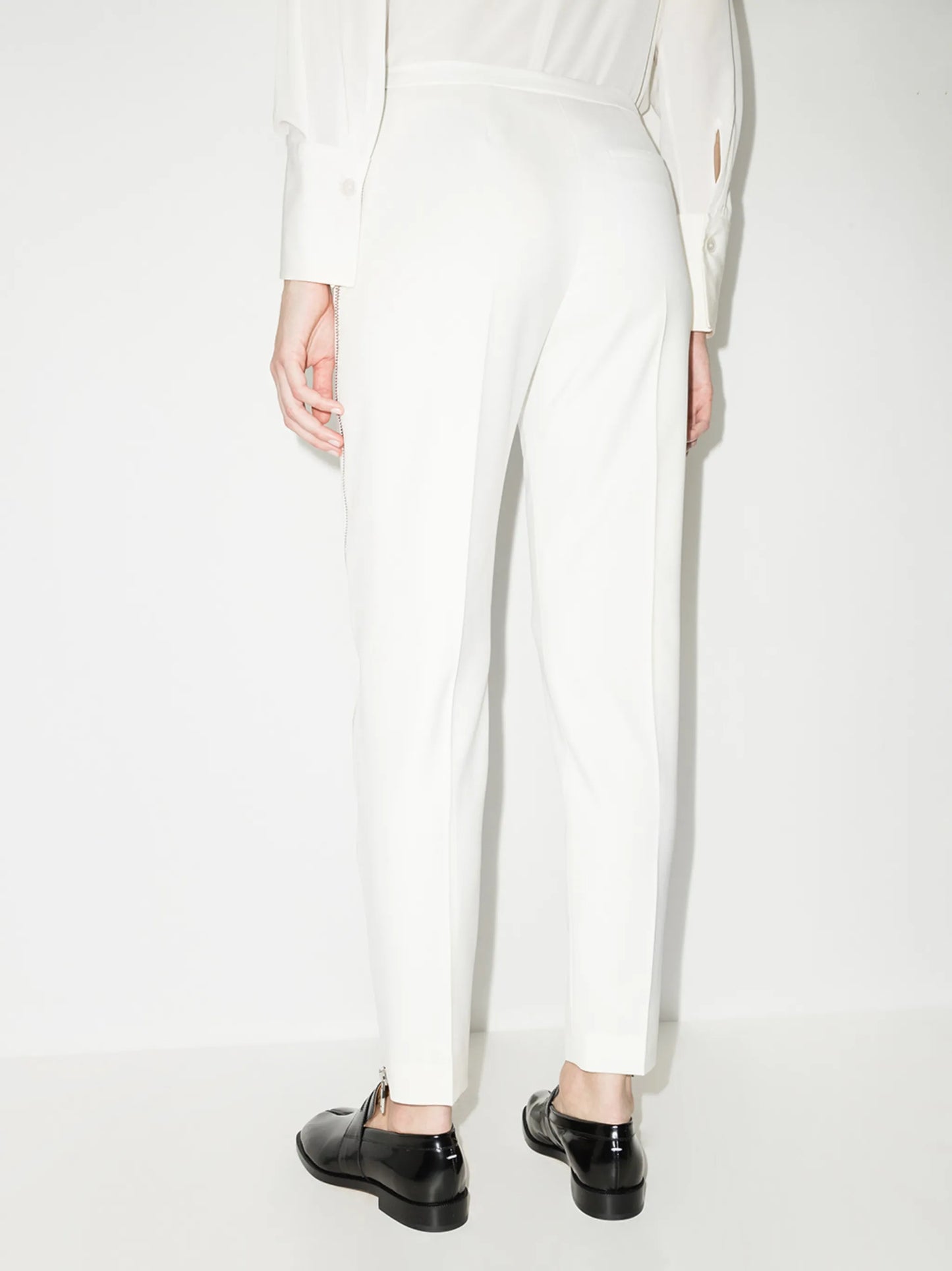 tailored side-zip trousers