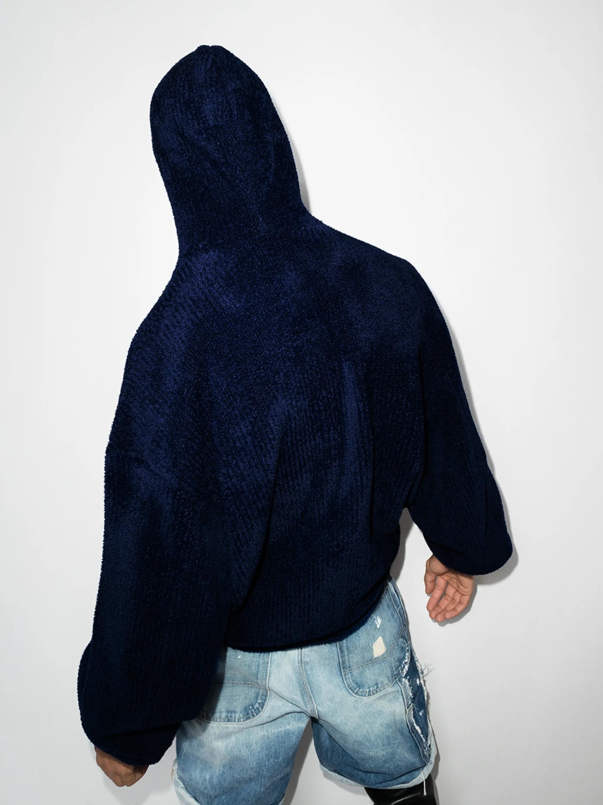 embroidered BB logo fleece hoodie