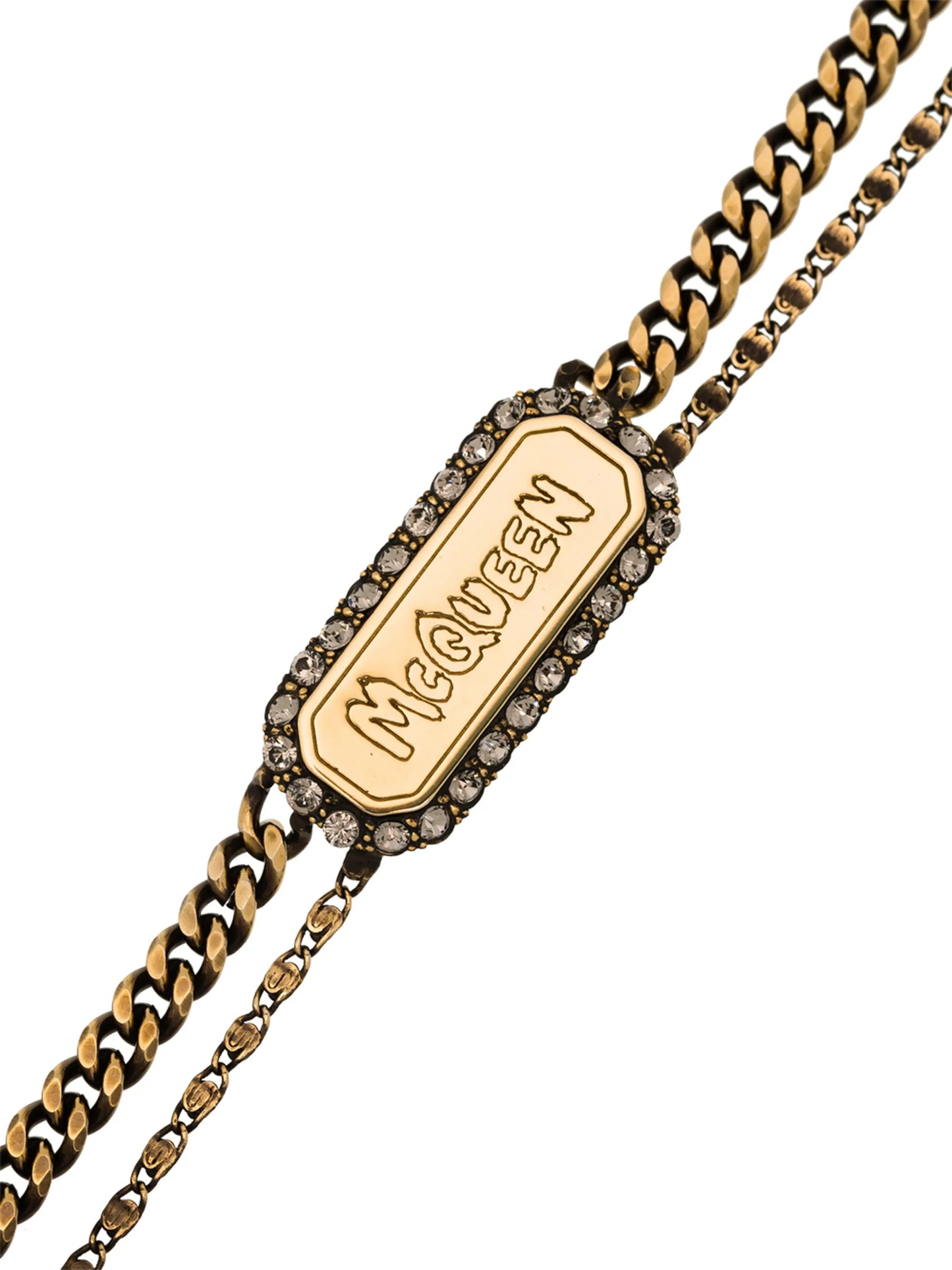 Graffiti crystal-embellished bracelet