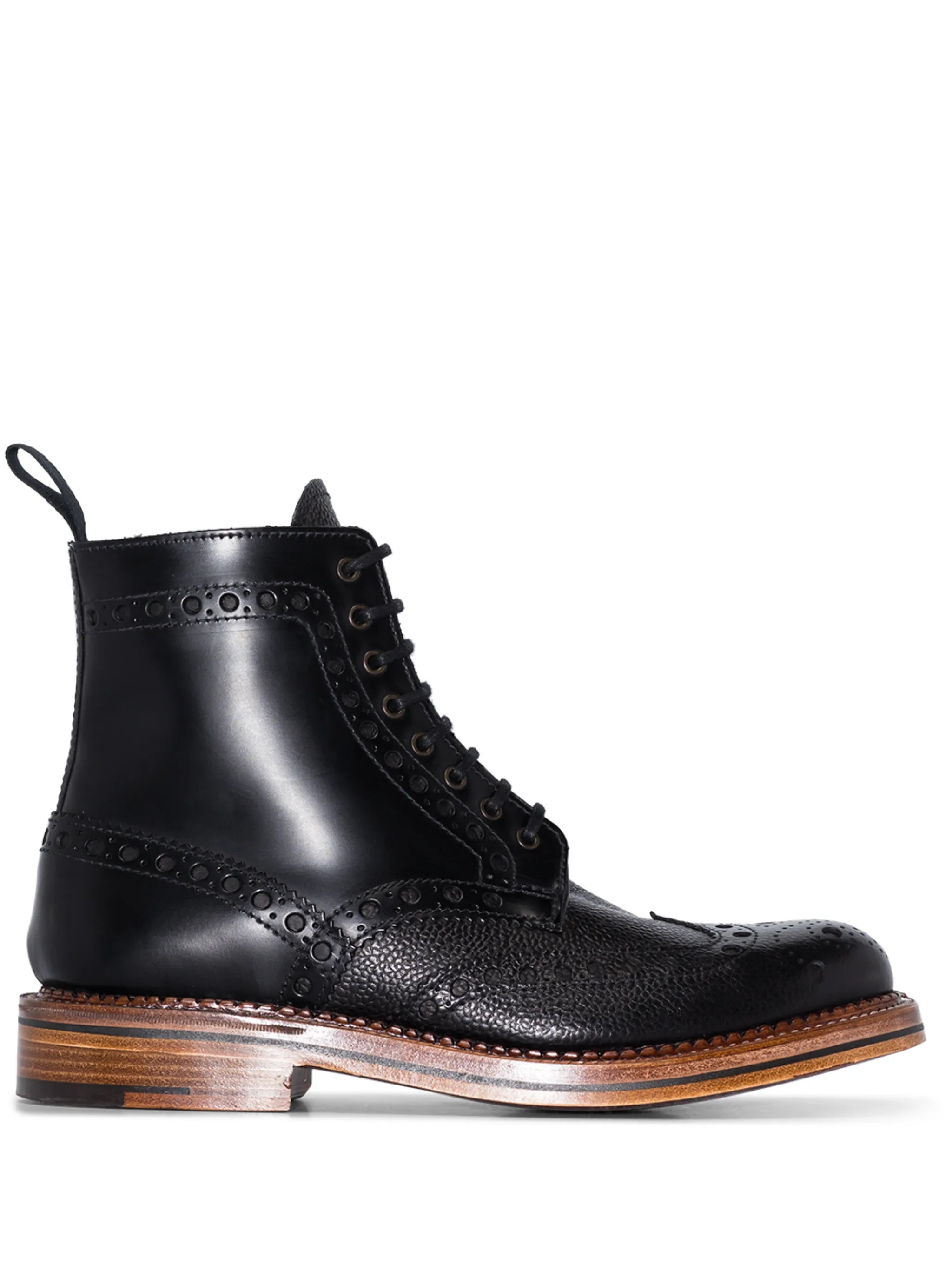 x Labrum London punched-hole ankle boots