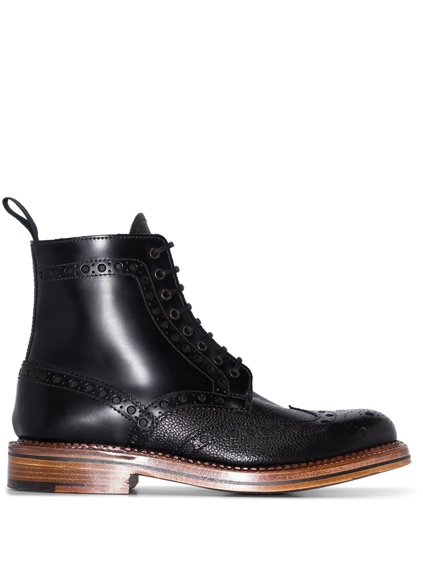 x Labrum London punched-hole ankle boots