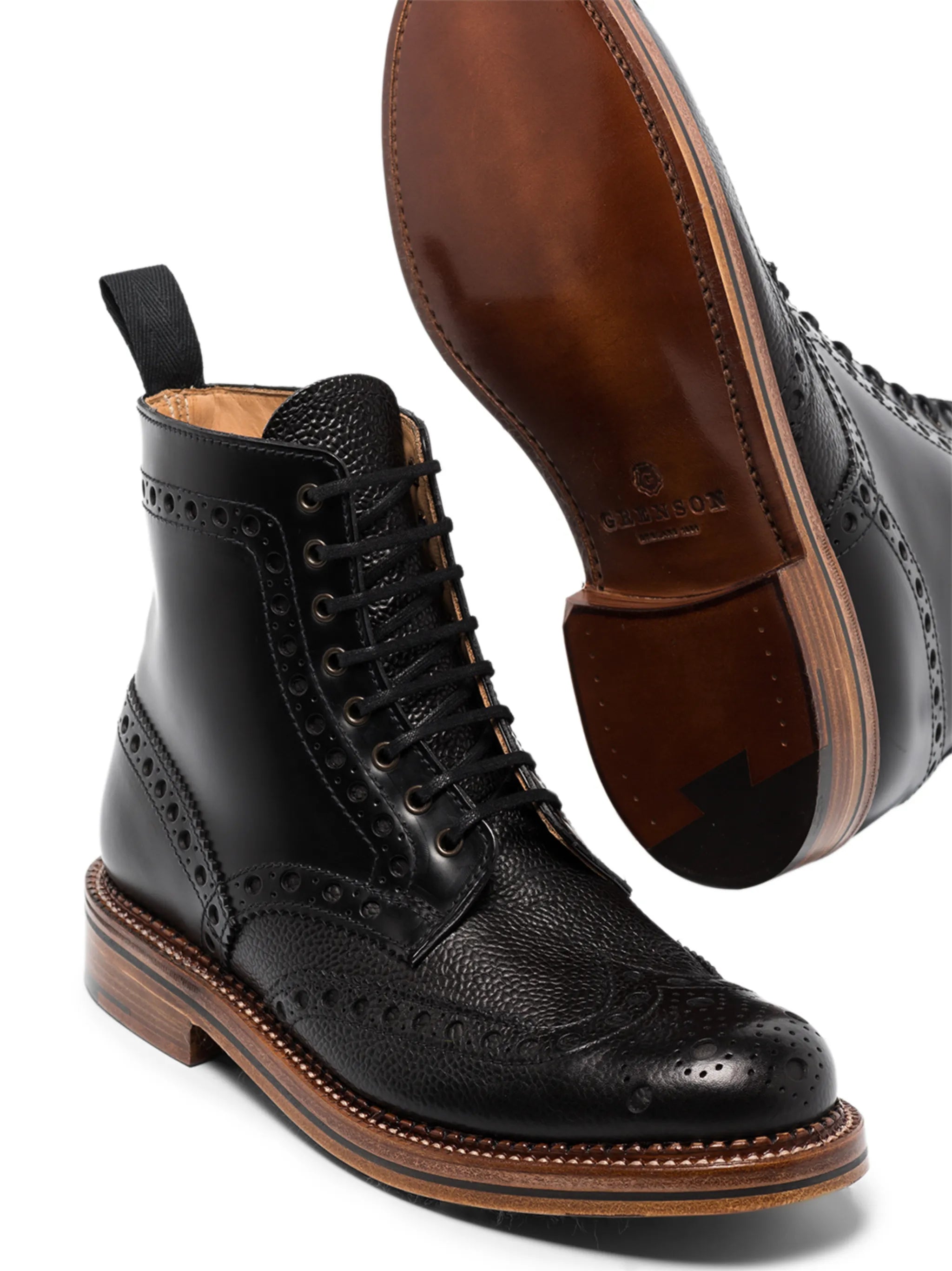 x Labrum London punched-hole ankle boots