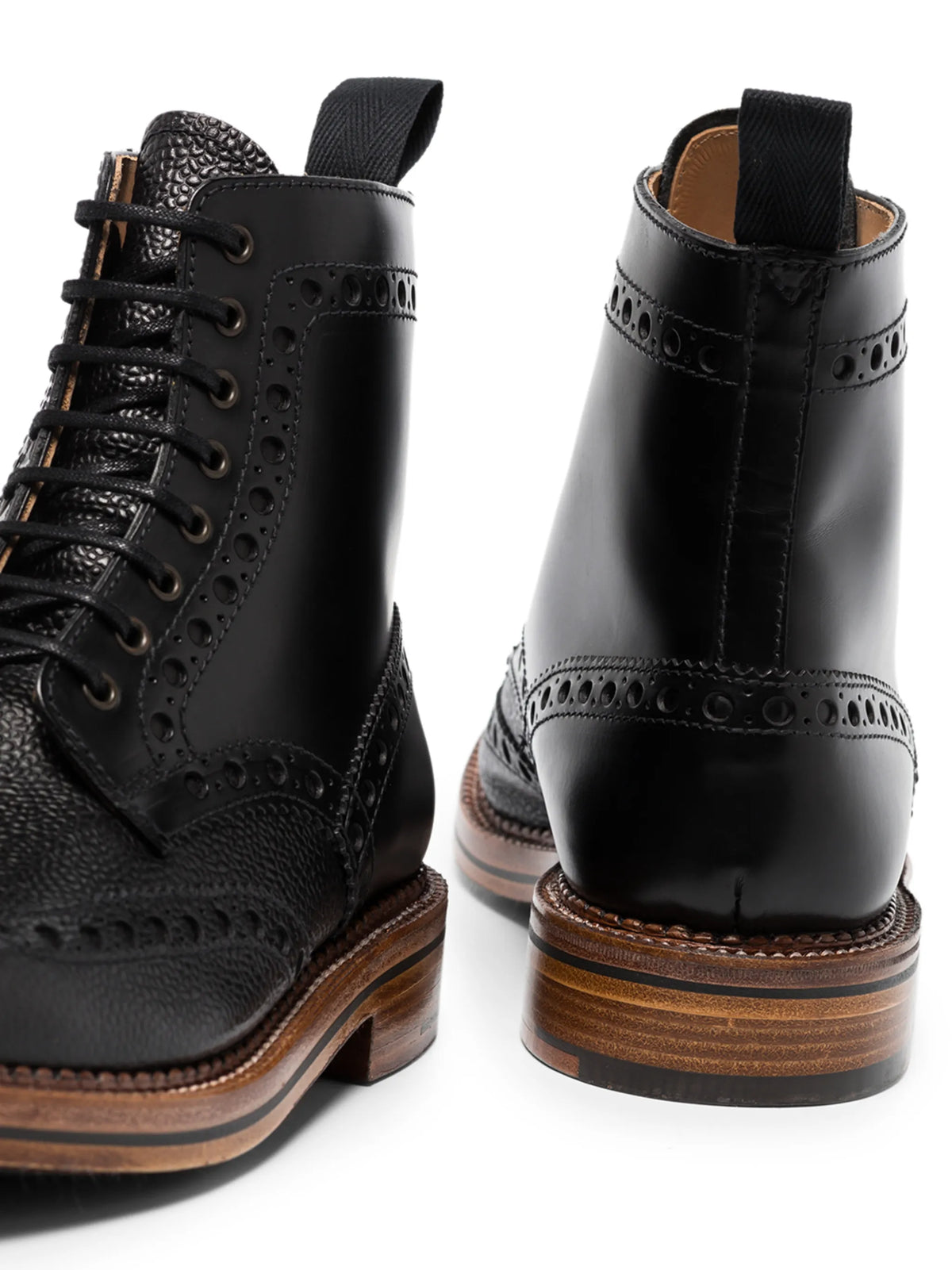 x Labrum London punched-hole ankle boots