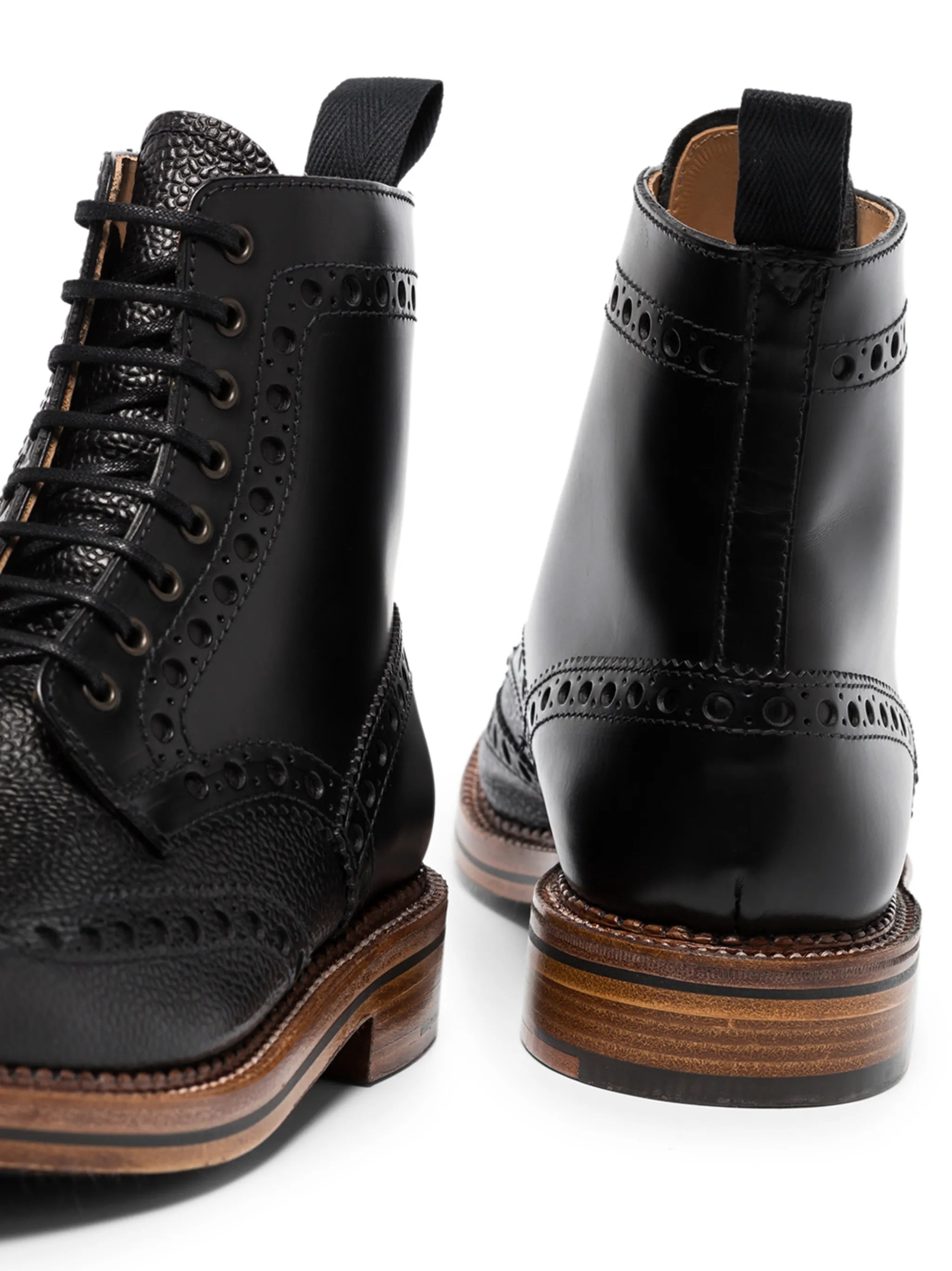 x Labrum London punched-hole ankle boots