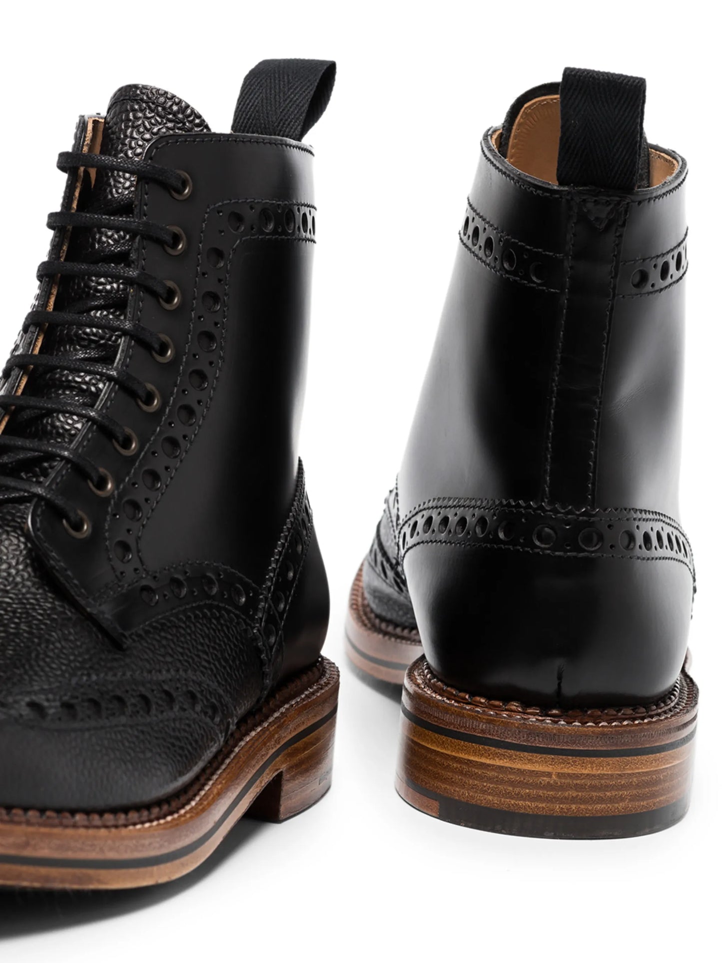 x Labrum London punched-hole ankle boots