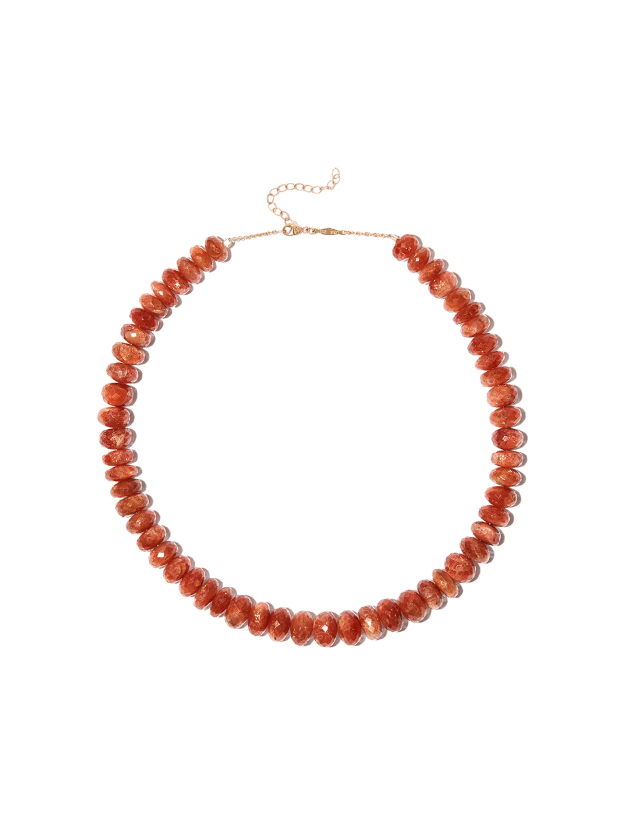 14kt yellow gold beaded necklace
