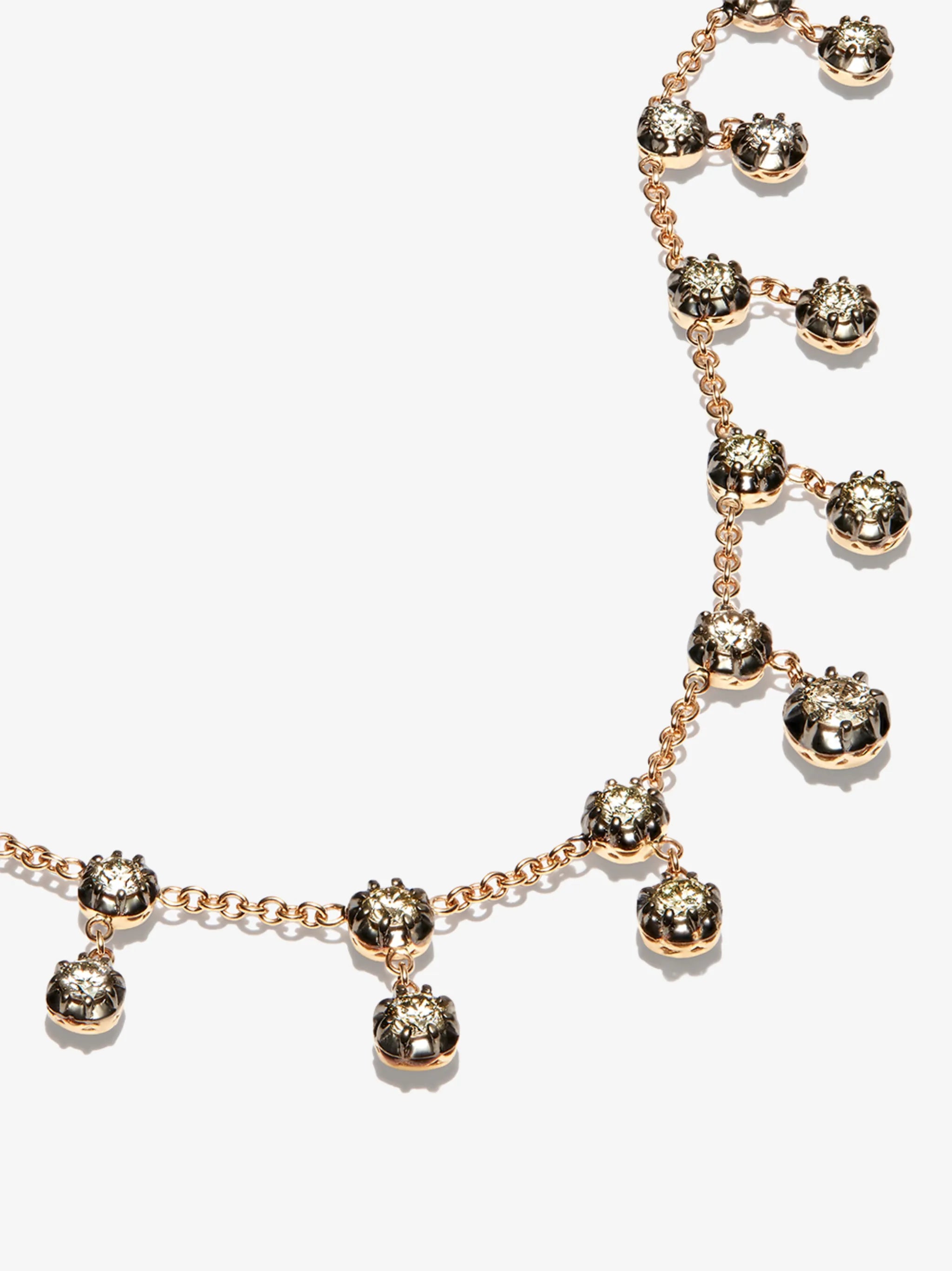 14kt yellow gold Sophia diamond necklace