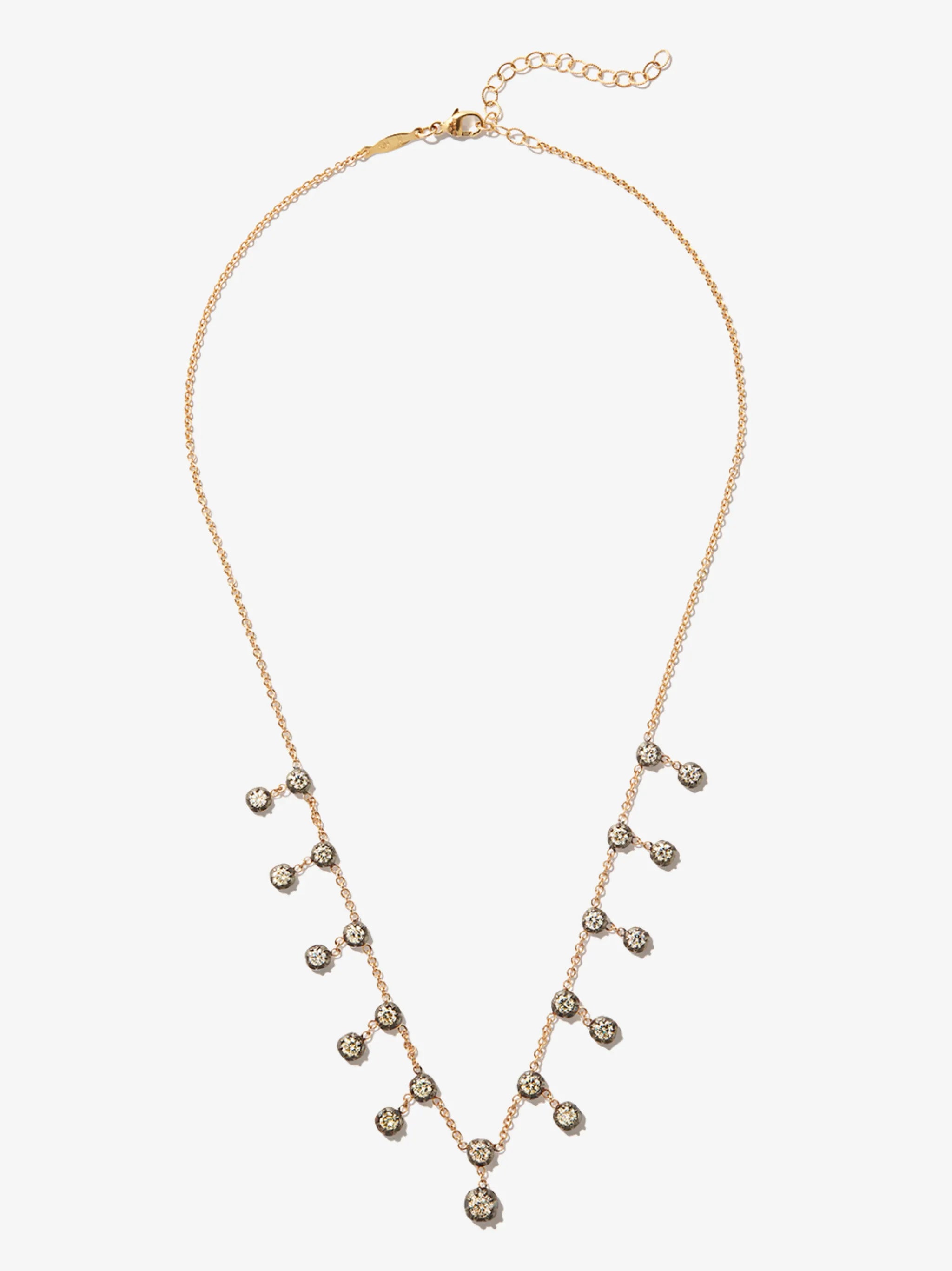 14kt yellow gold Sophia diamond necklace