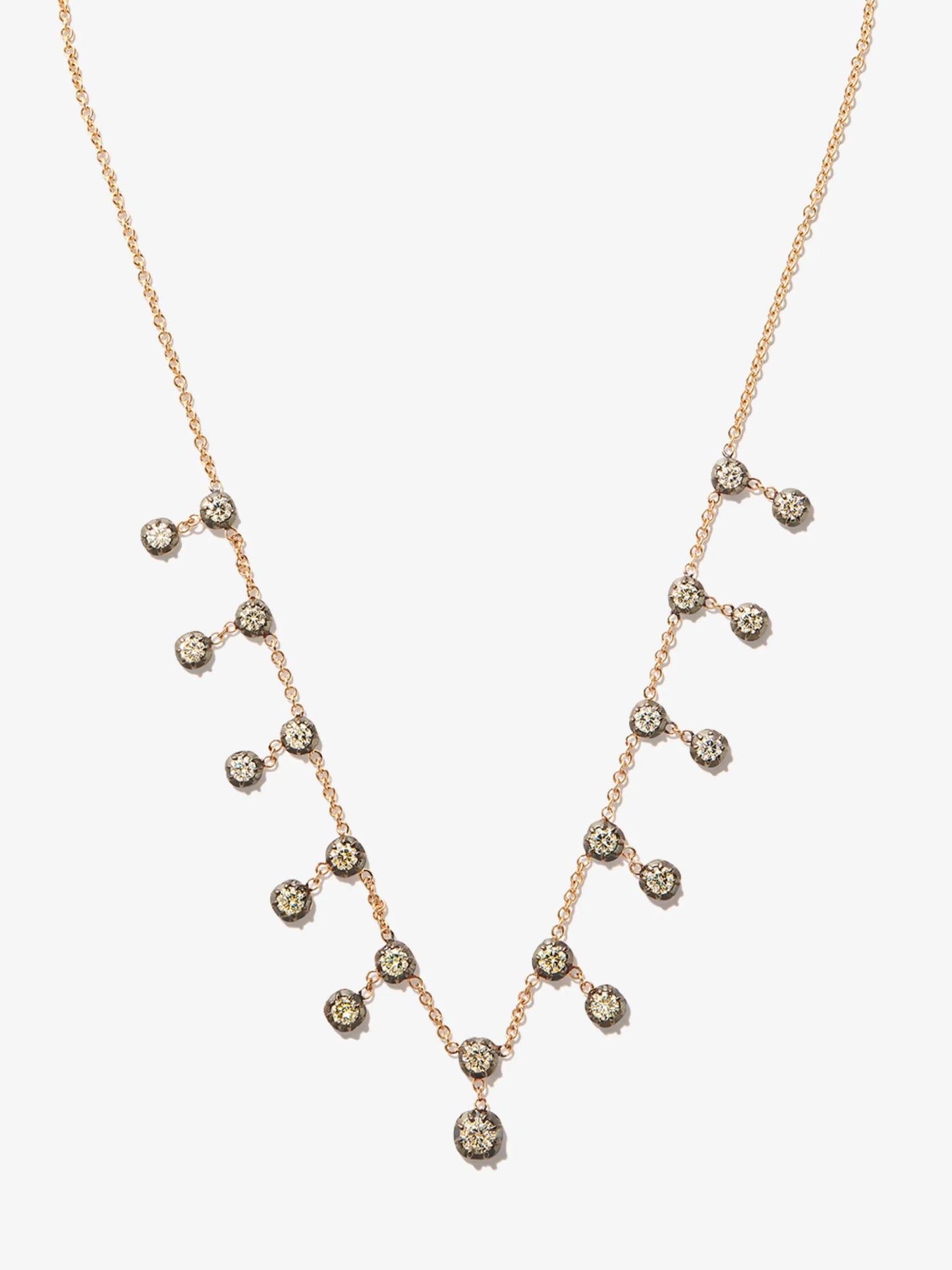 14kt yellow gold Sophia diamond necklace