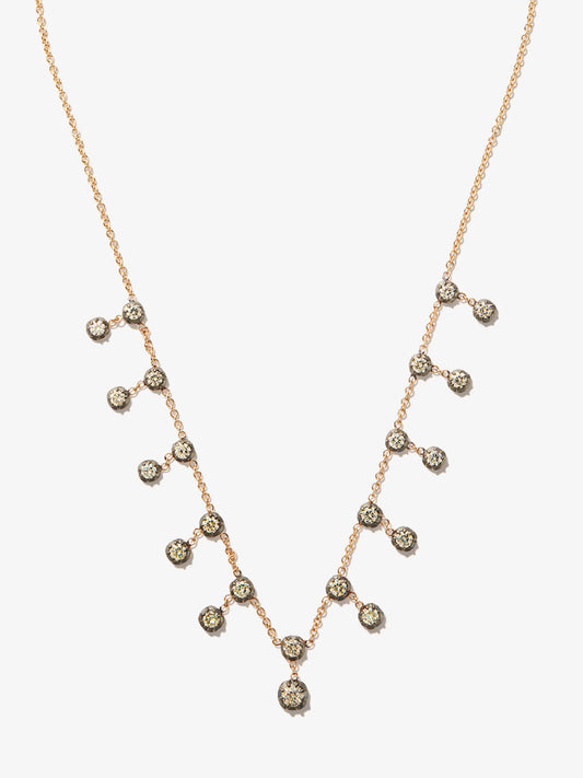14kt yellow gold Sophia diamond necklace