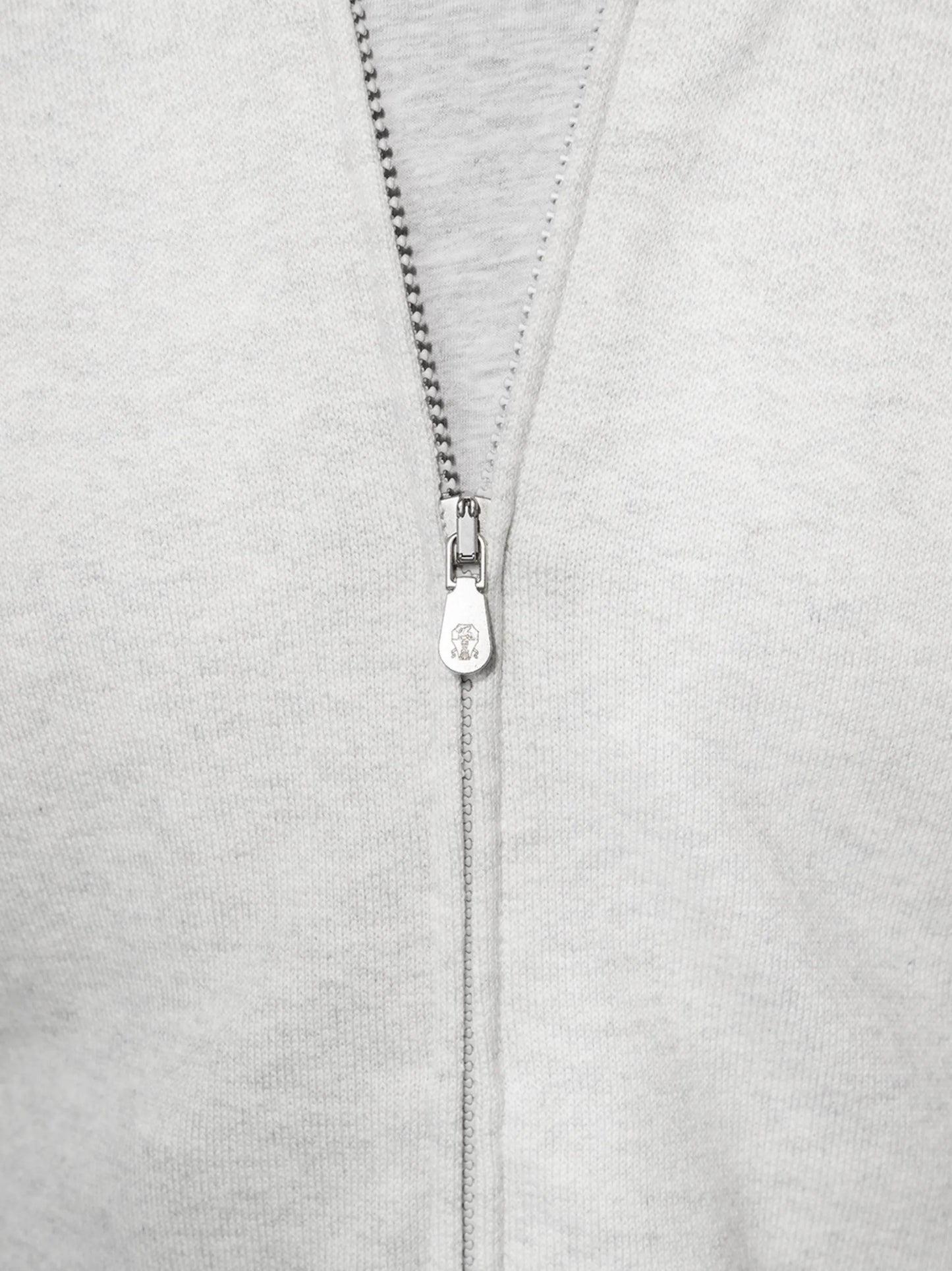 zip-up cashmere cardigan