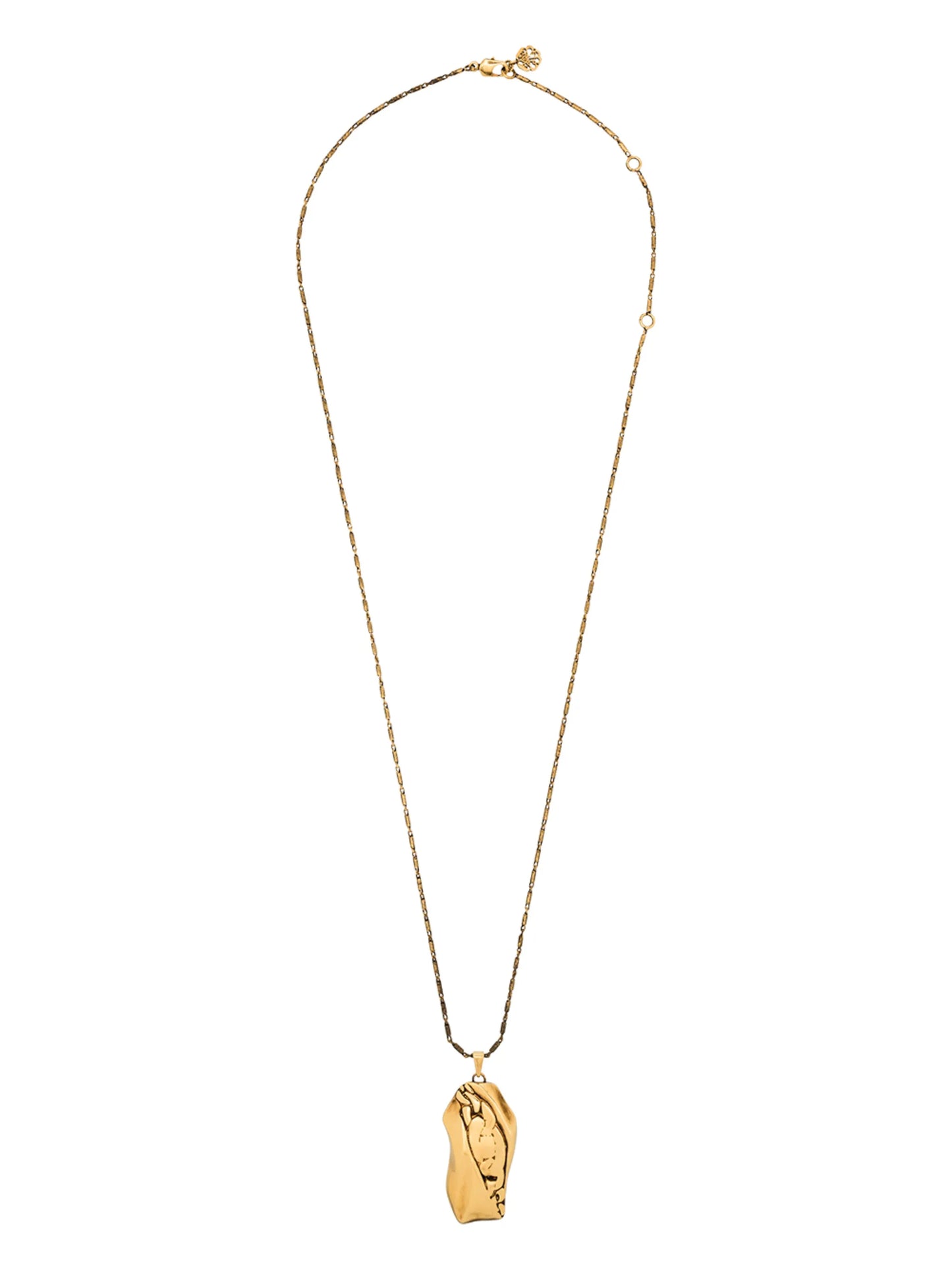 Molten pendant necklace