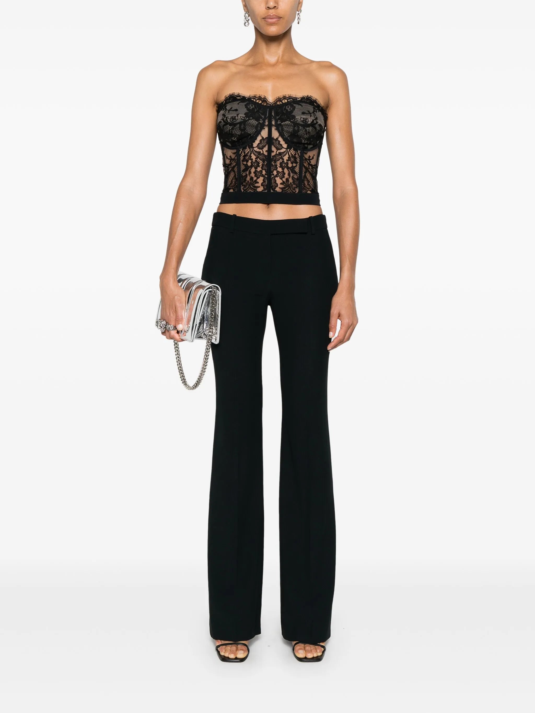 bootcut tailored trousers