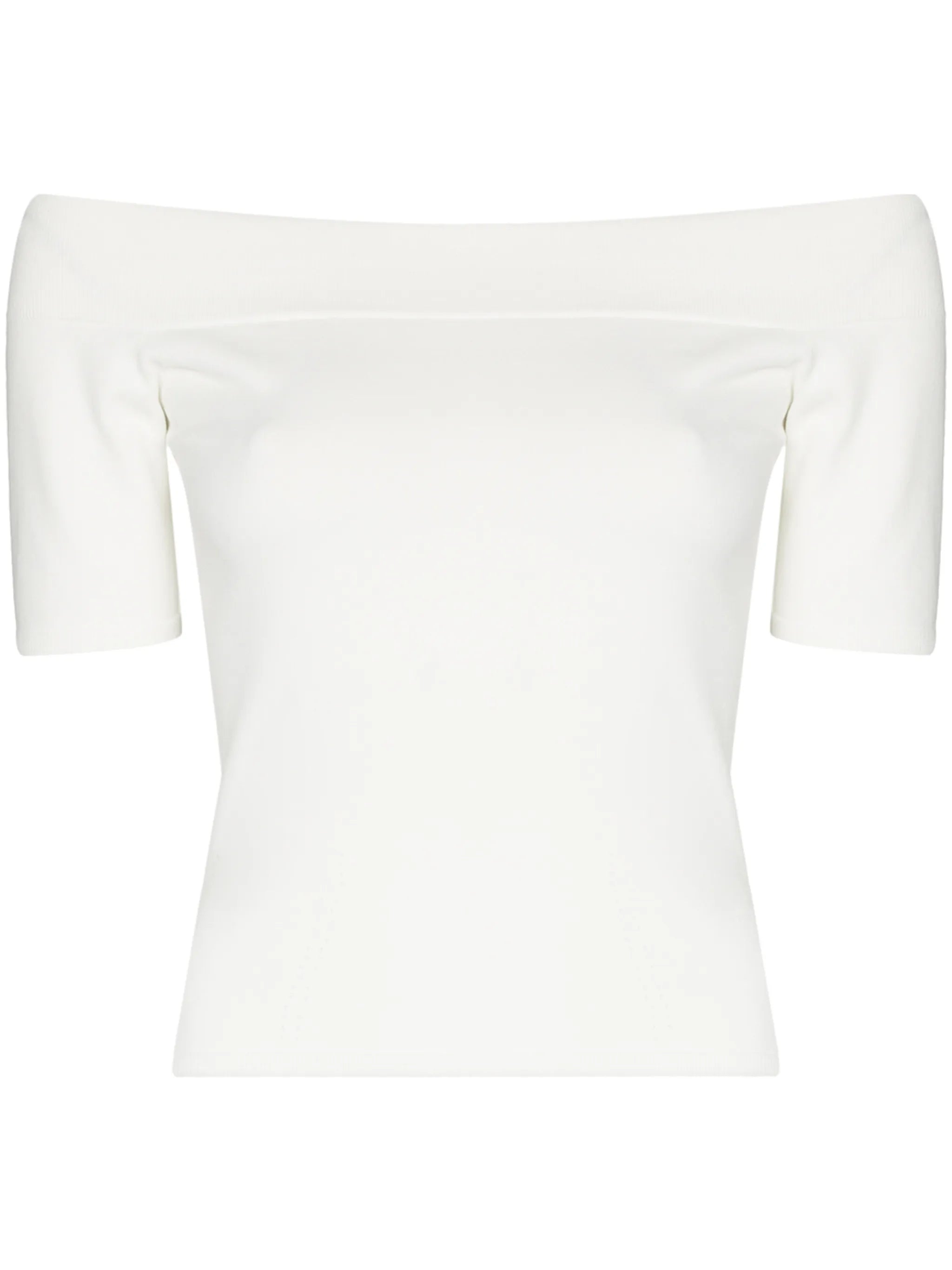 off-shoulder knitted top