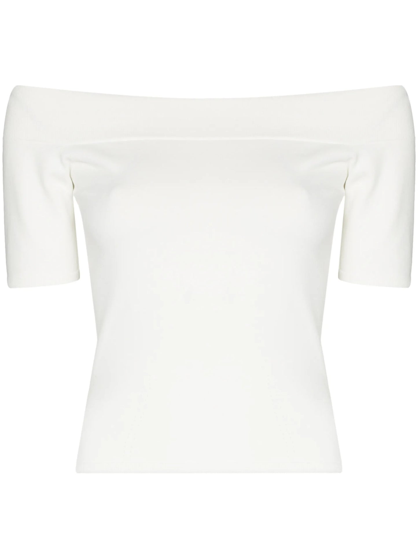 off-shoulder knitted top
