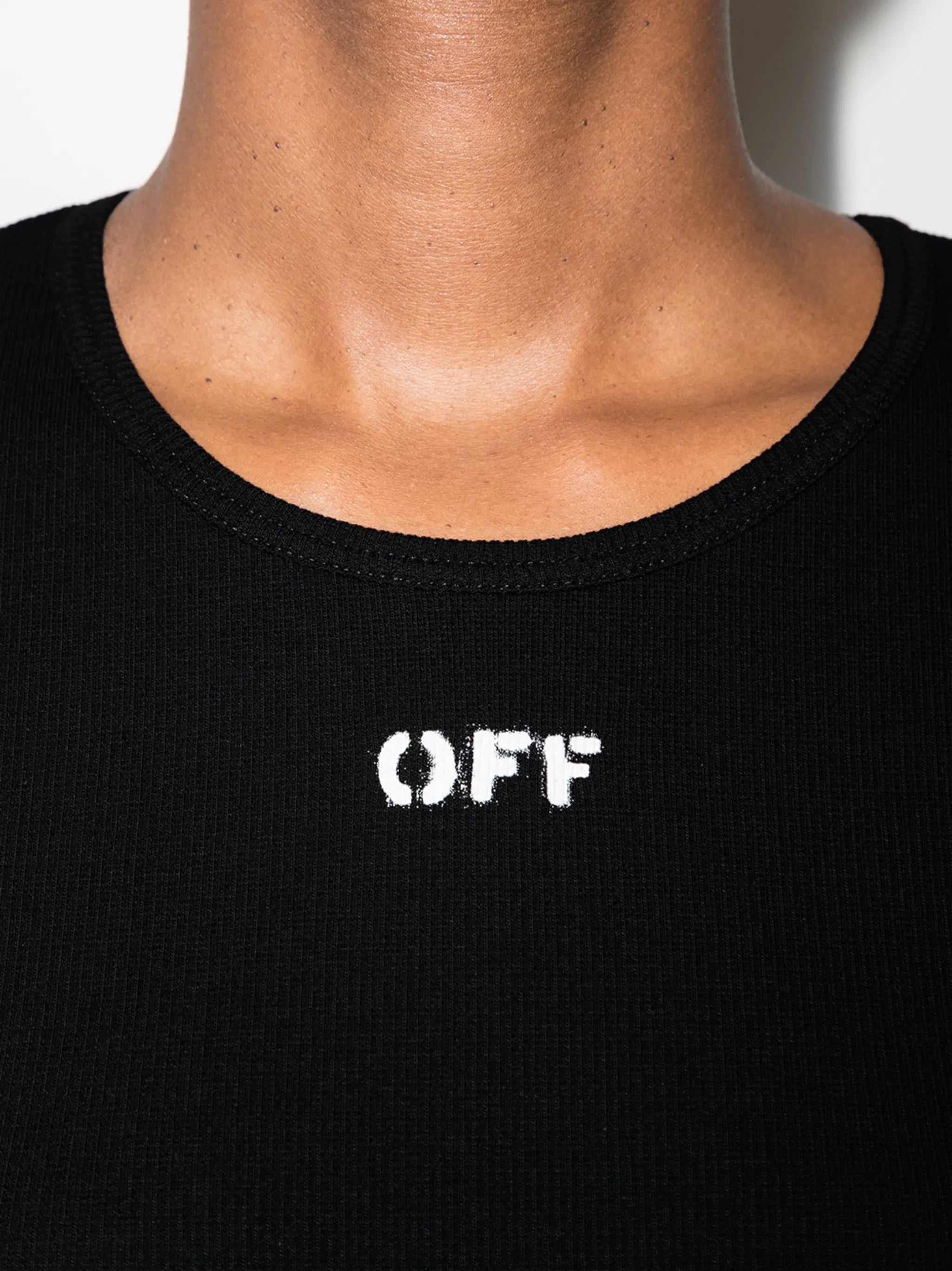 logo print long-sleeve bodysuit