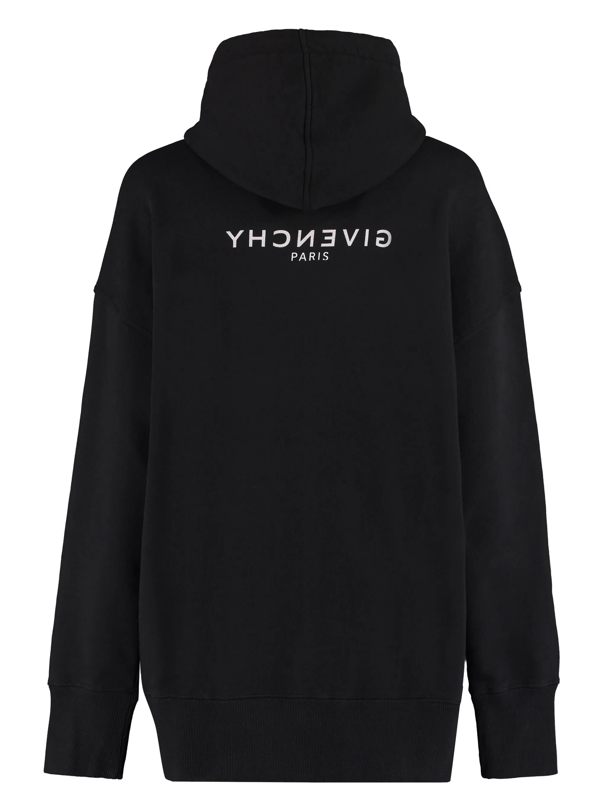 logo-print drop-shoulder hoodie