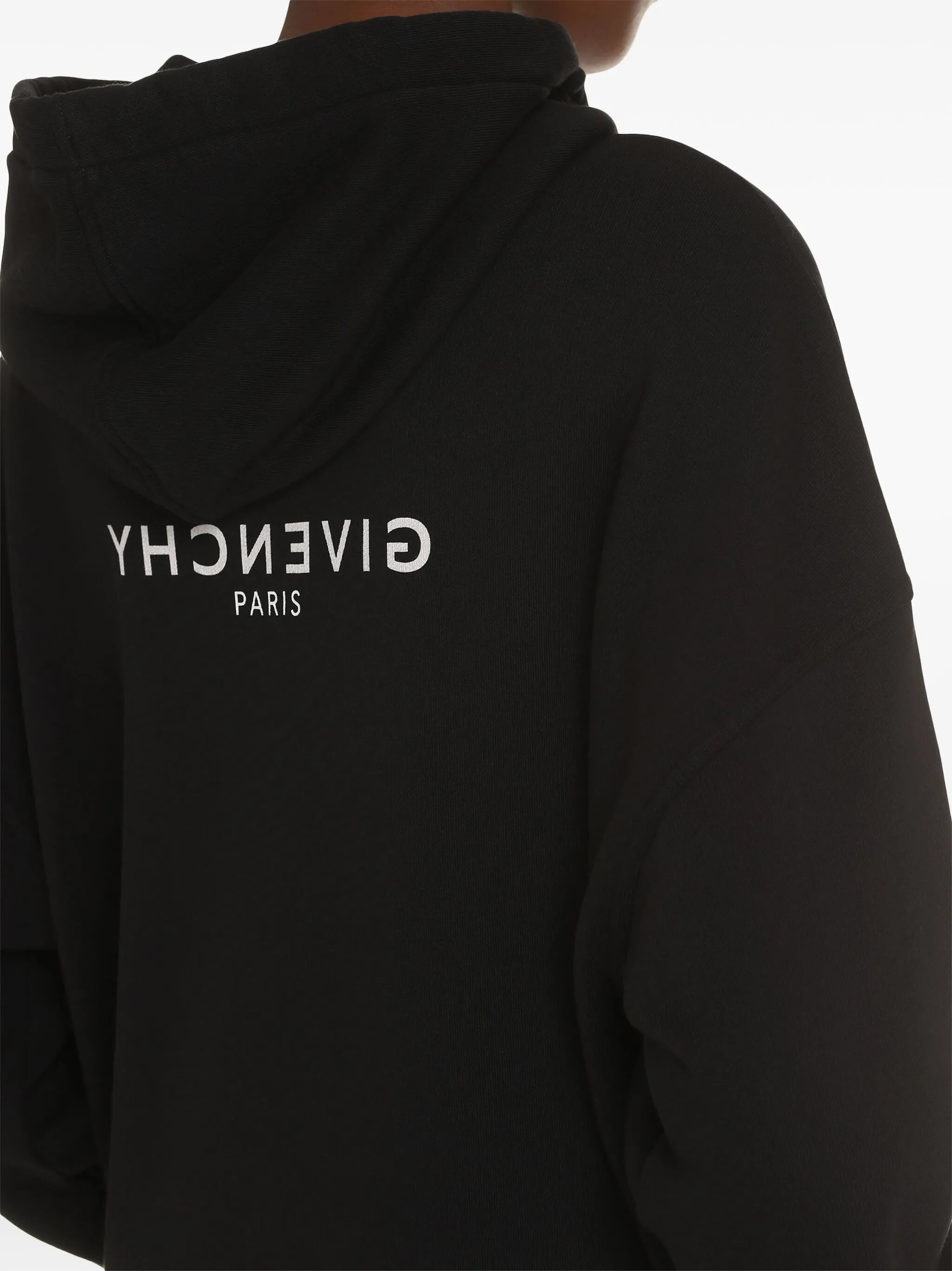 logo-print drop-shoulder hoodie