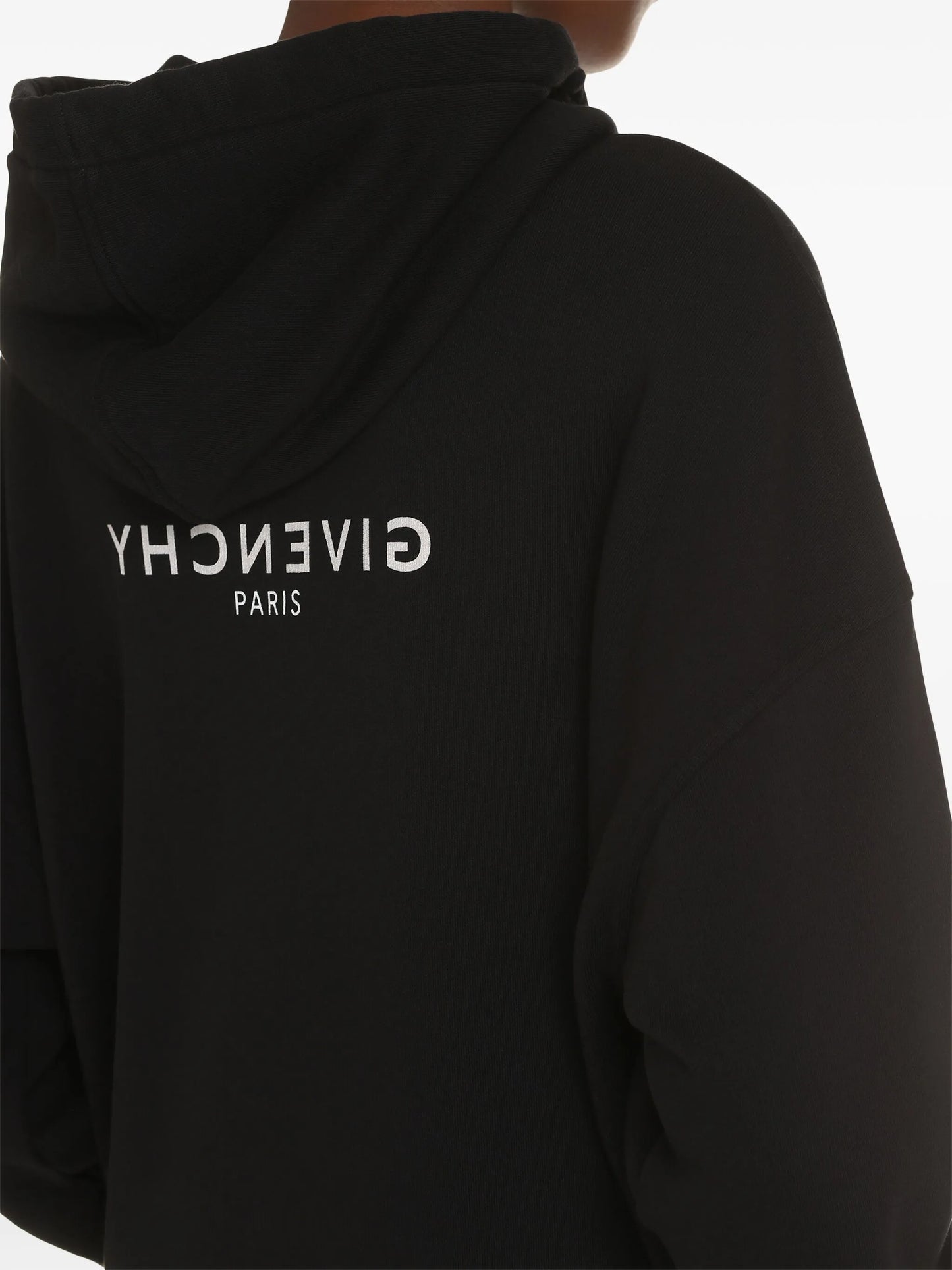 logo-print drop-shoulder hoodie