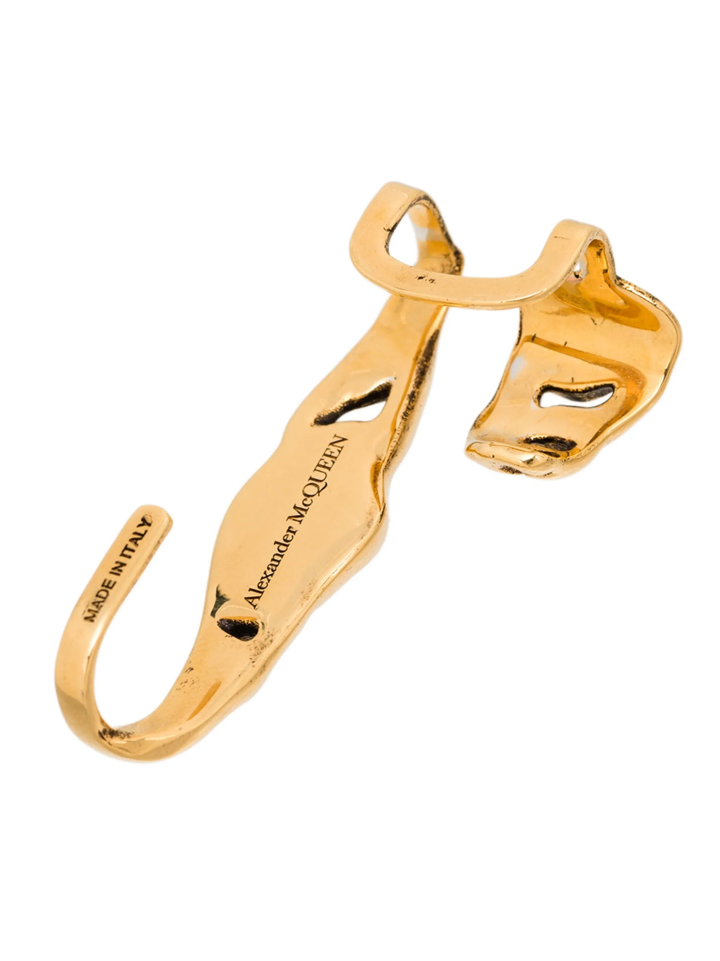 Crushed Chain ear cuff