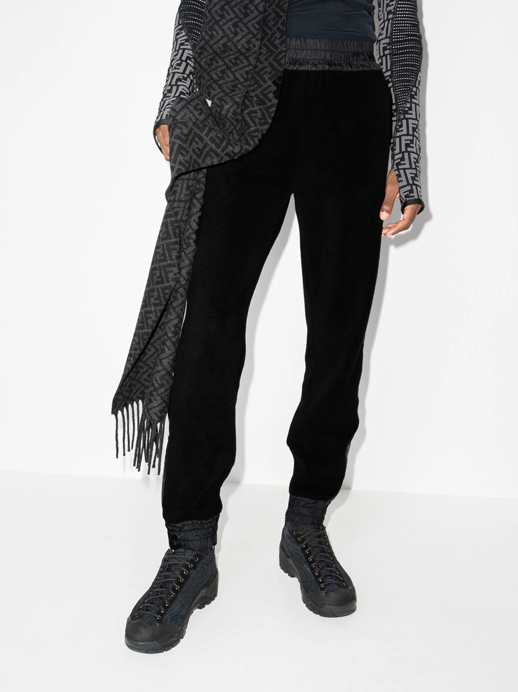 logo-tape ski track pants