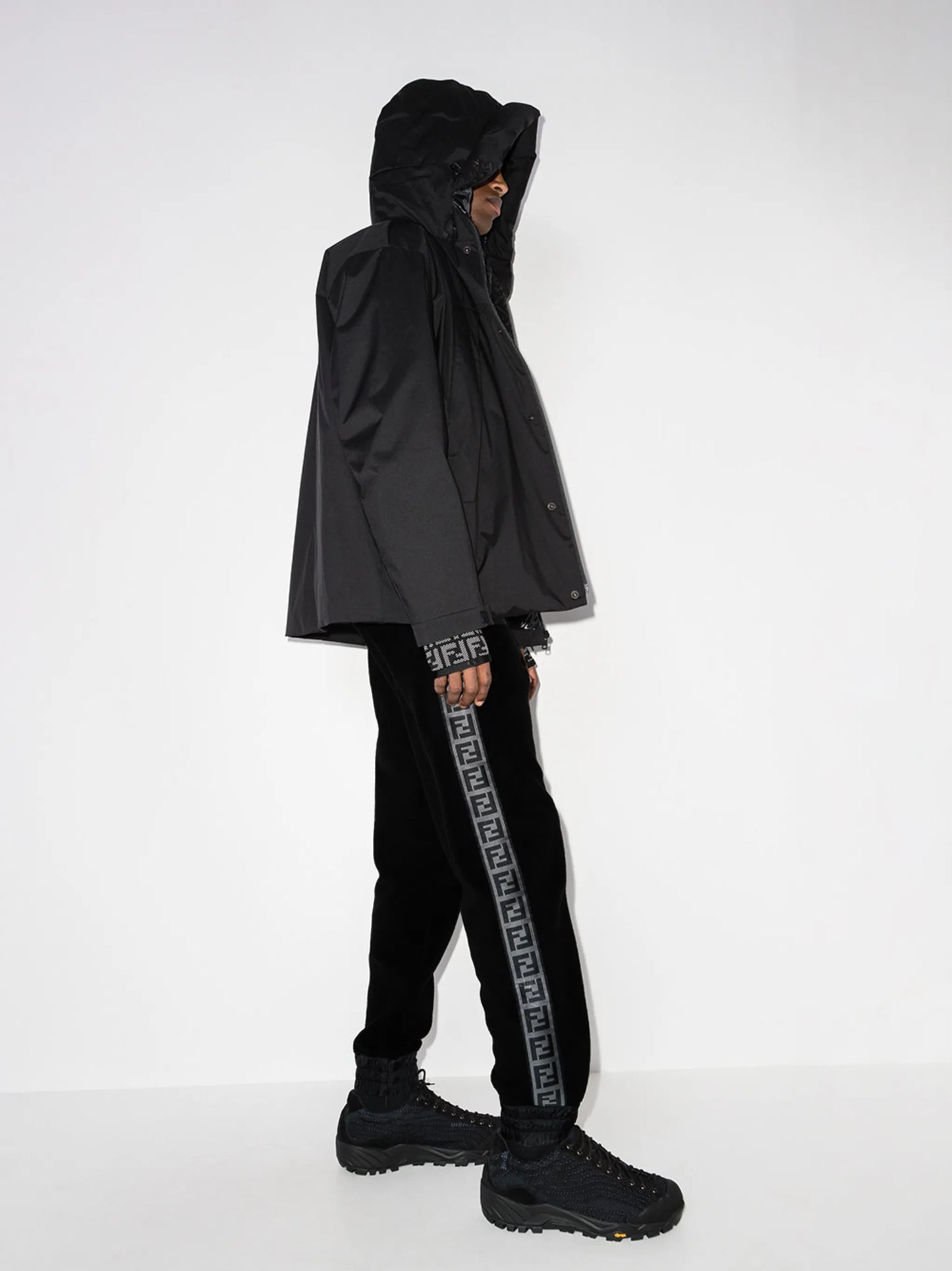 logo-tape ski track pants