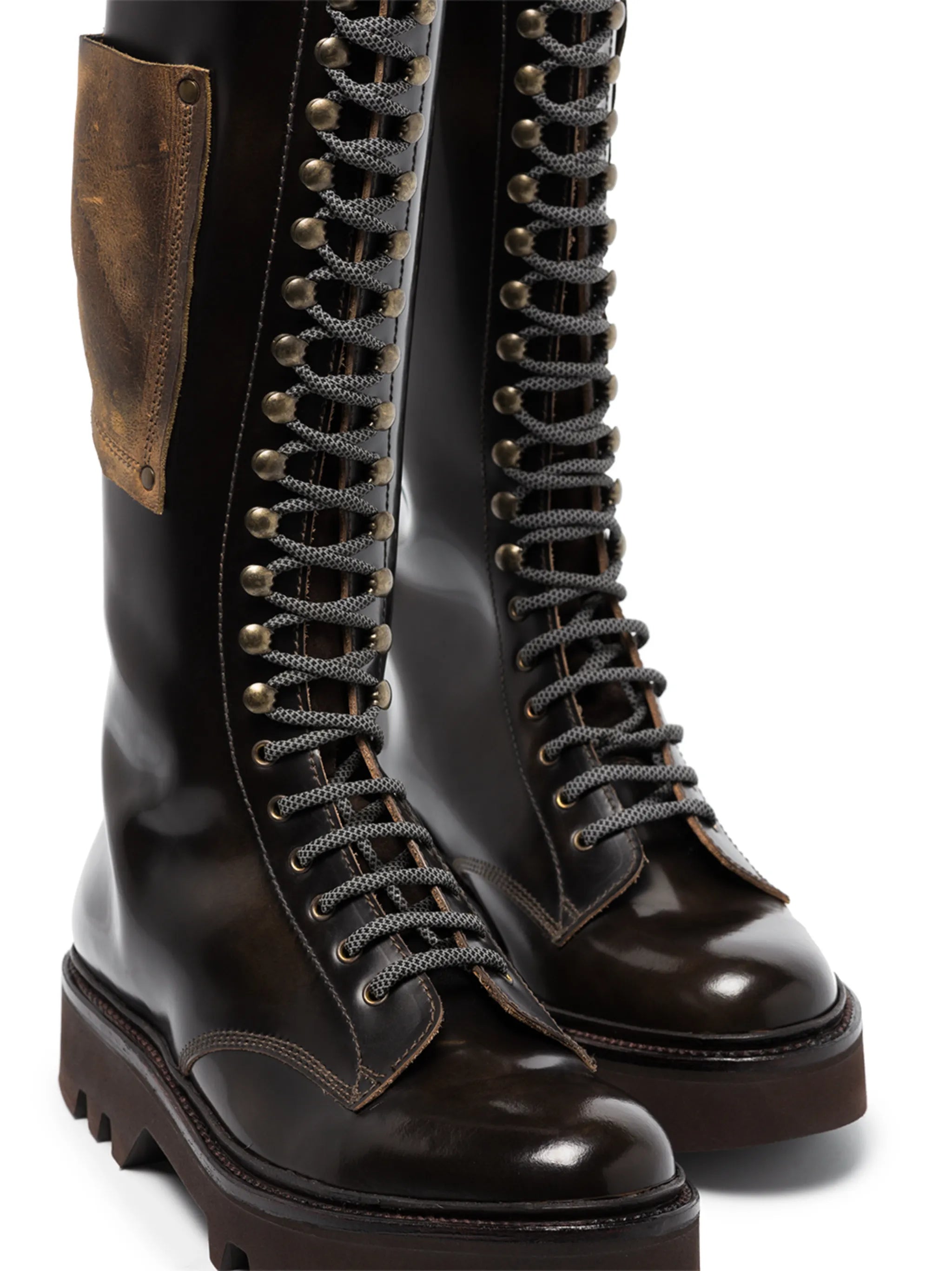 x Phipps lace-up calf-length boots