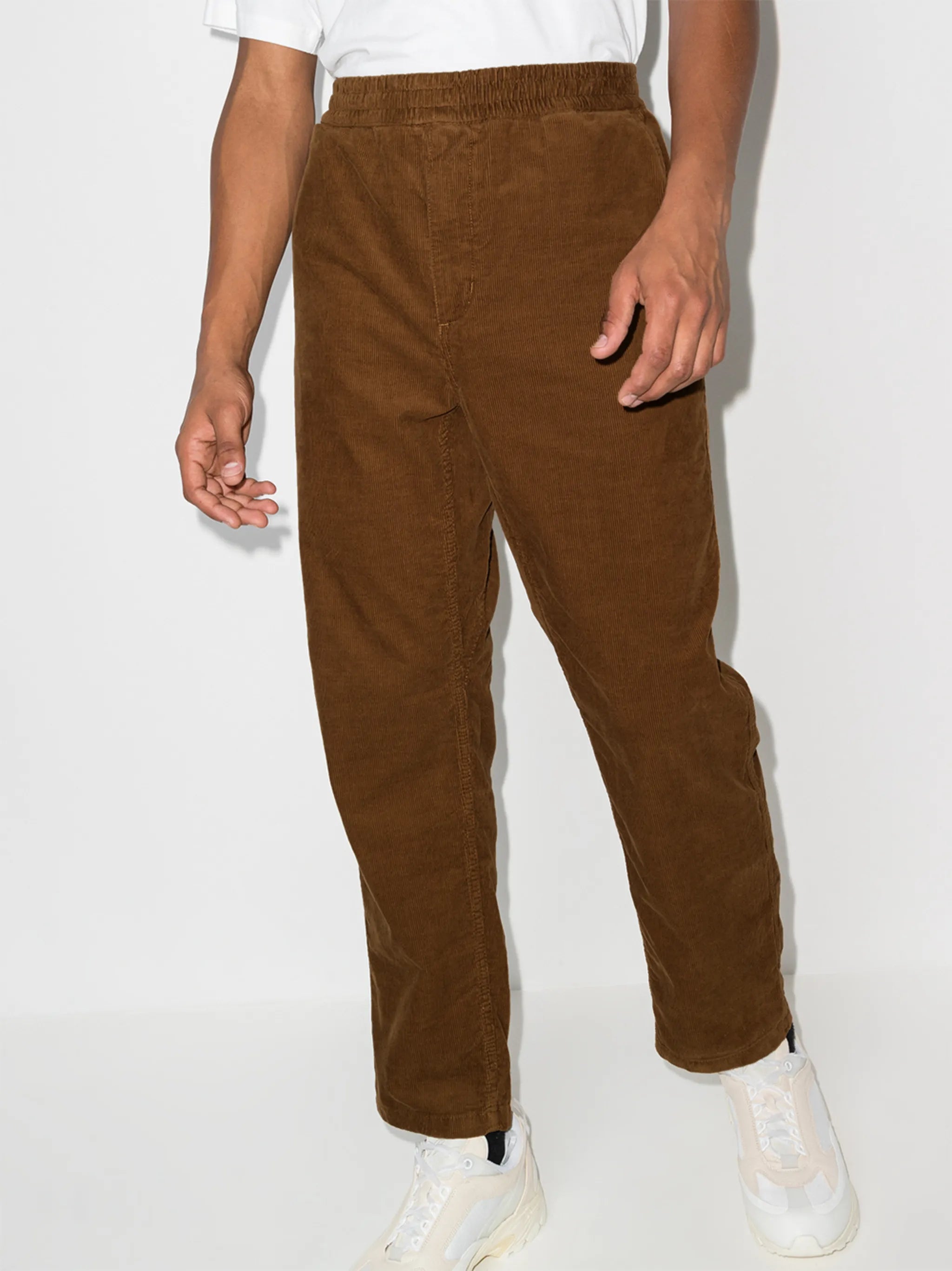 Flint corduroy straight-leg trousers