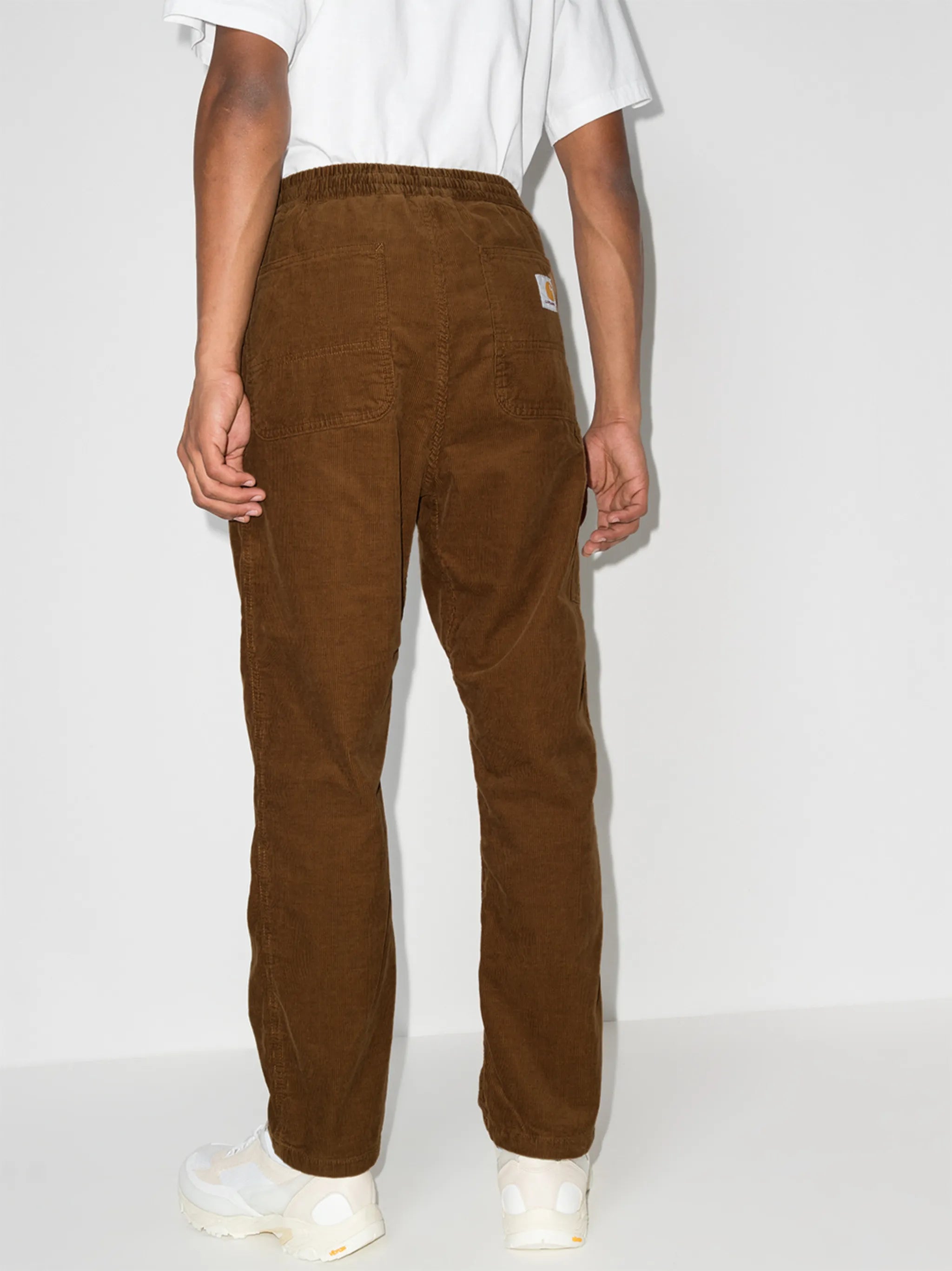 Flint corduroy straight-leg trousers