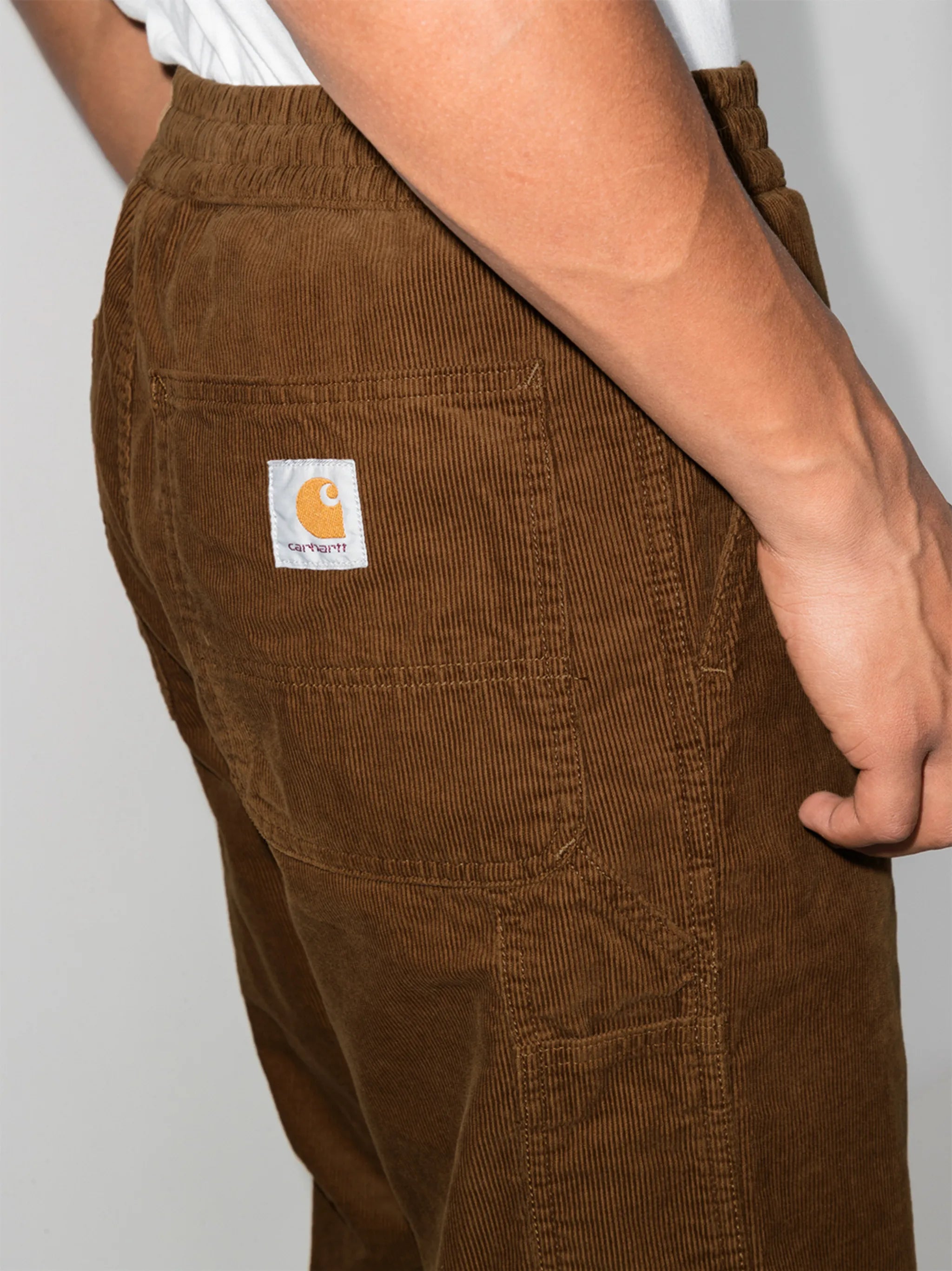 Flint corduroy straight-leg trousers