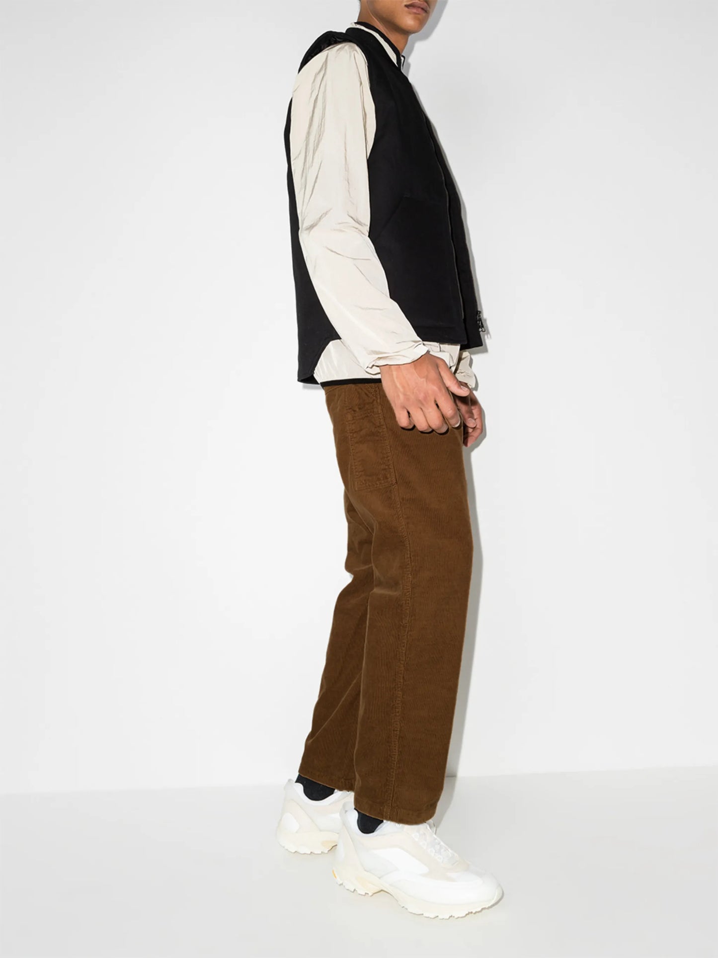 Flint corduroy straight-leg trousers