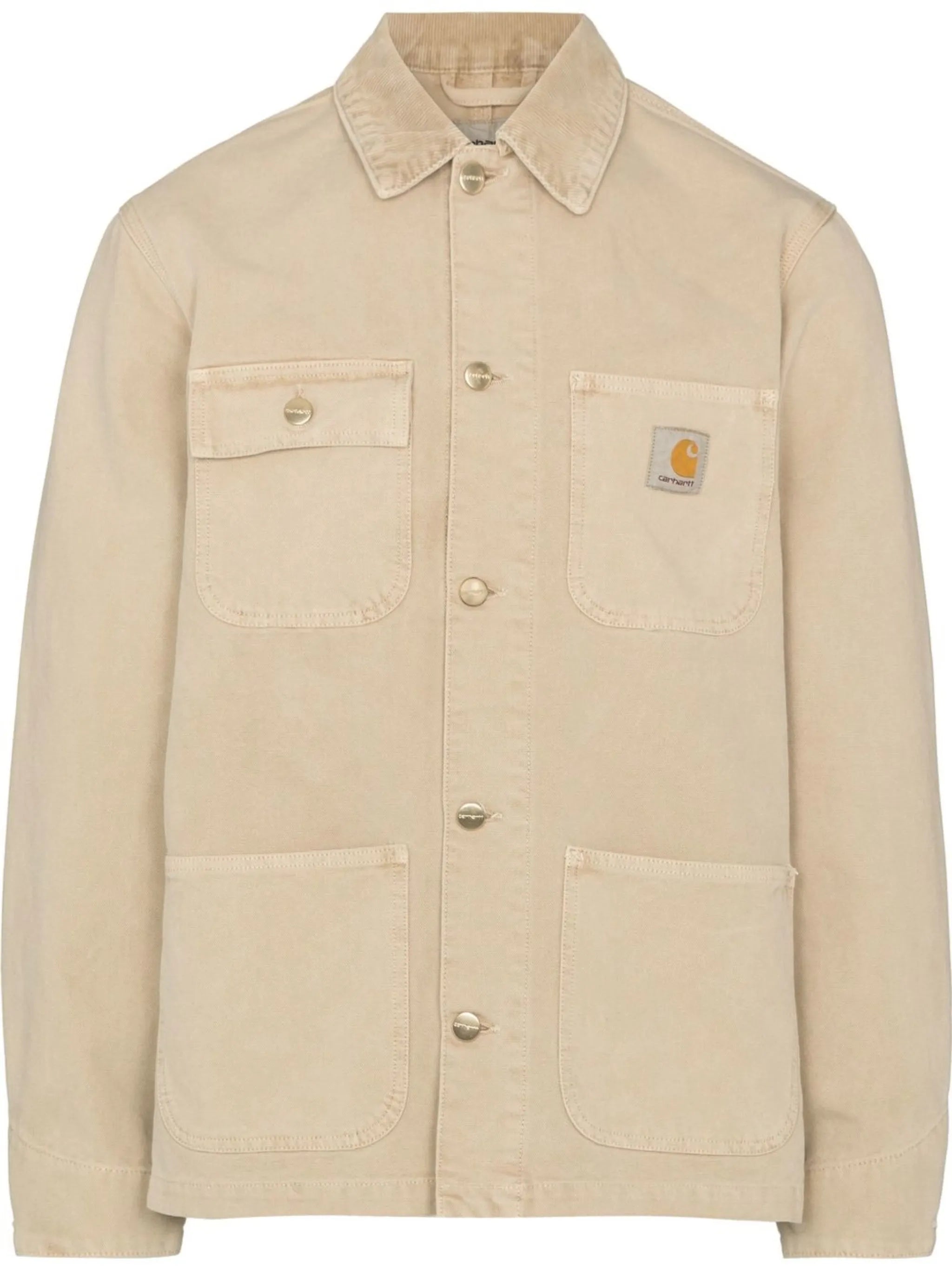 logo-patch shirt jacket