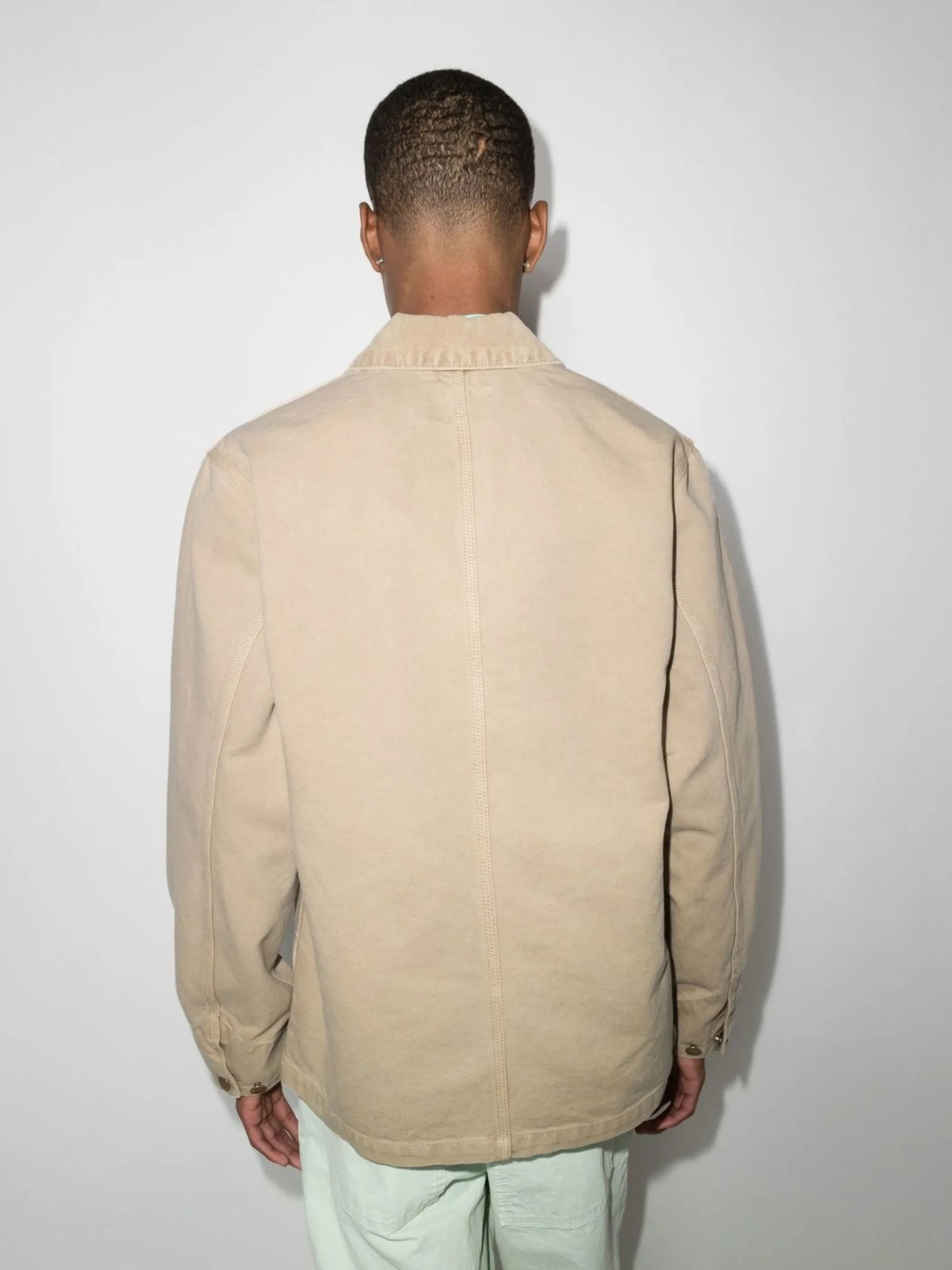logo-patch shirt jacket