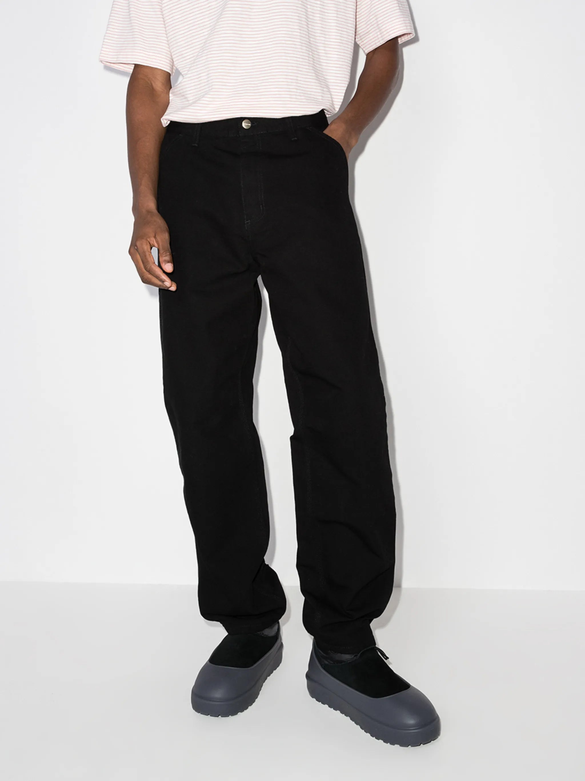 Single Knee tapered trousers