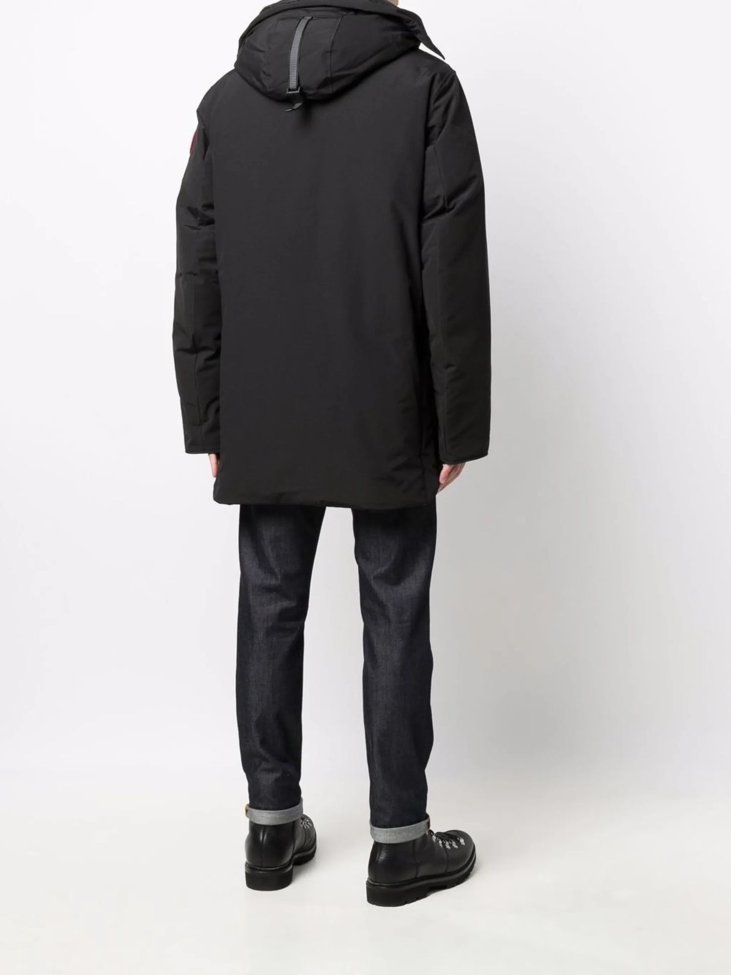 Sanford technical fabric down-filled coat