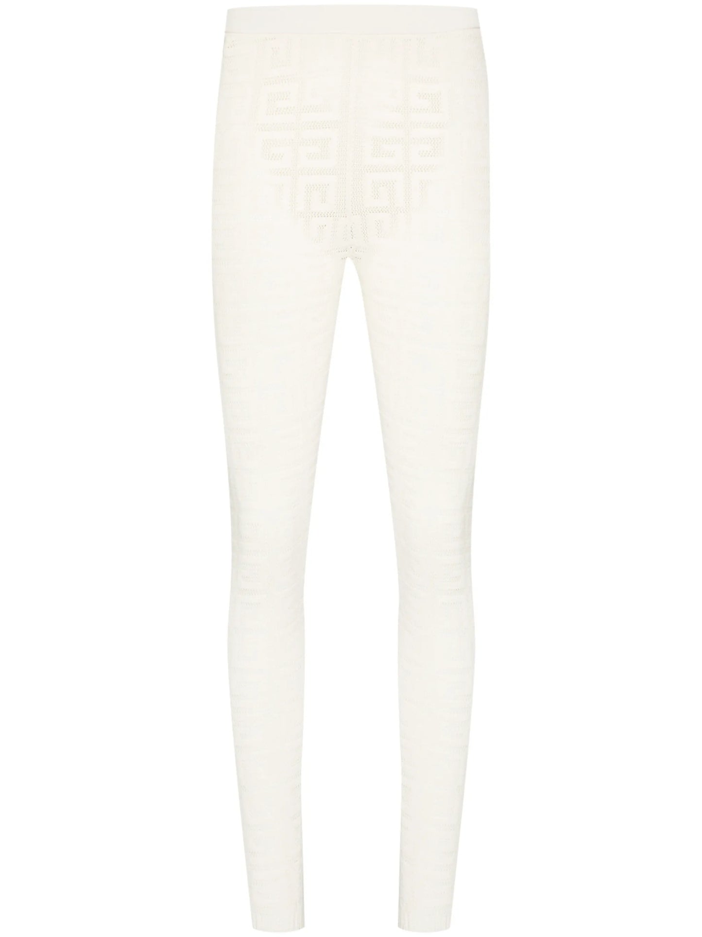 monogram-pattern high-waisted leggings
