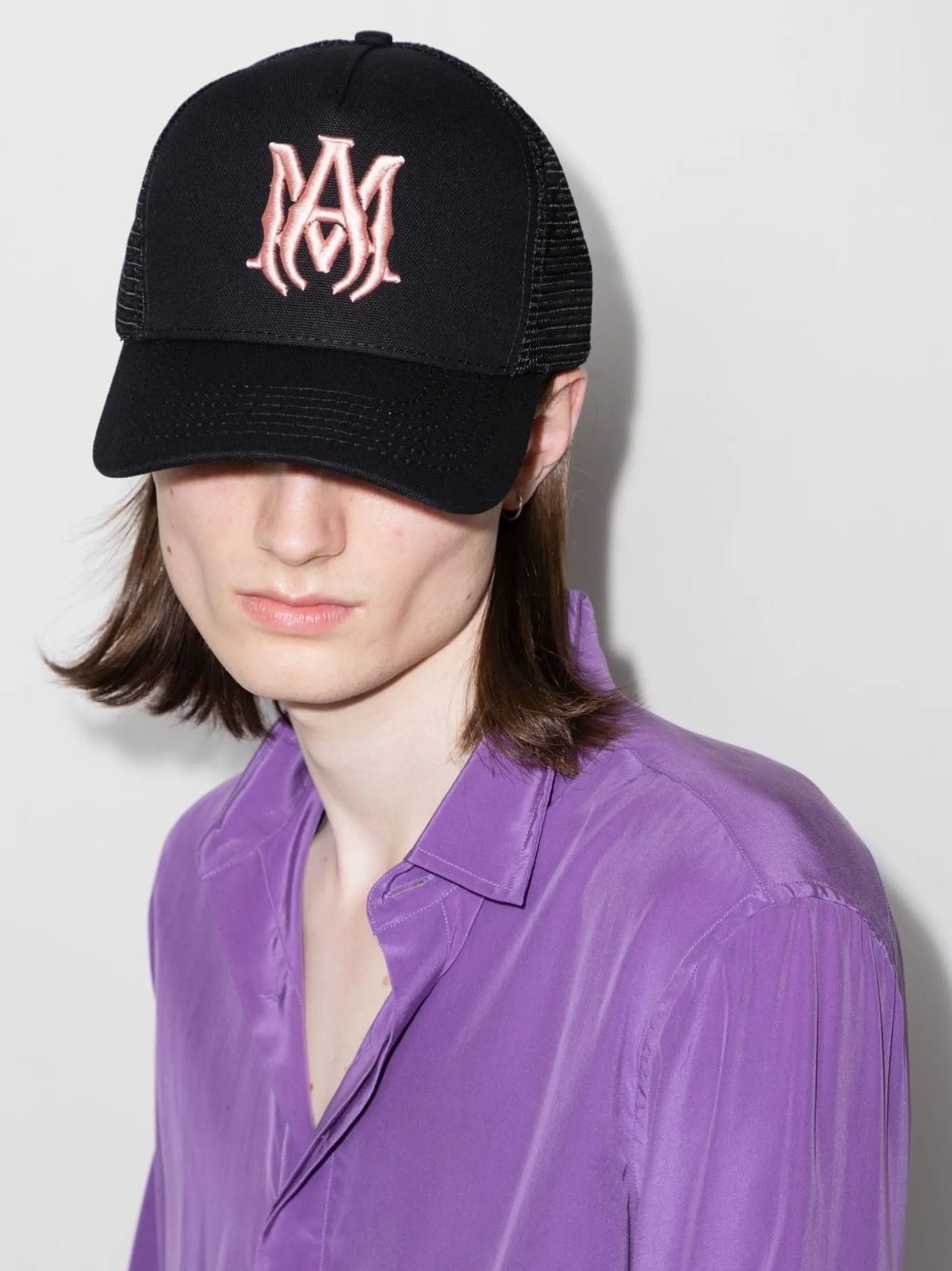 MA logo-embroidered trucker hat
