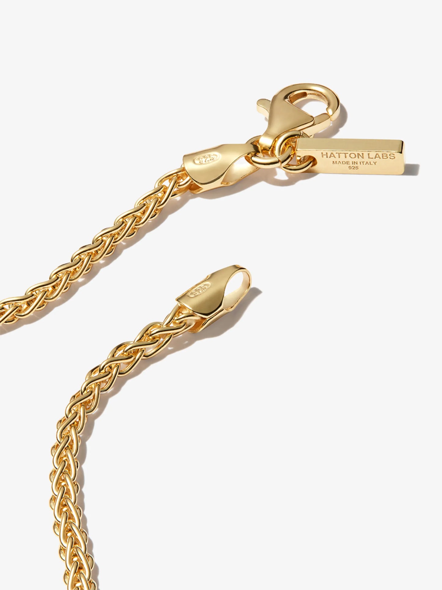 gold-plated rope-chain necklace
