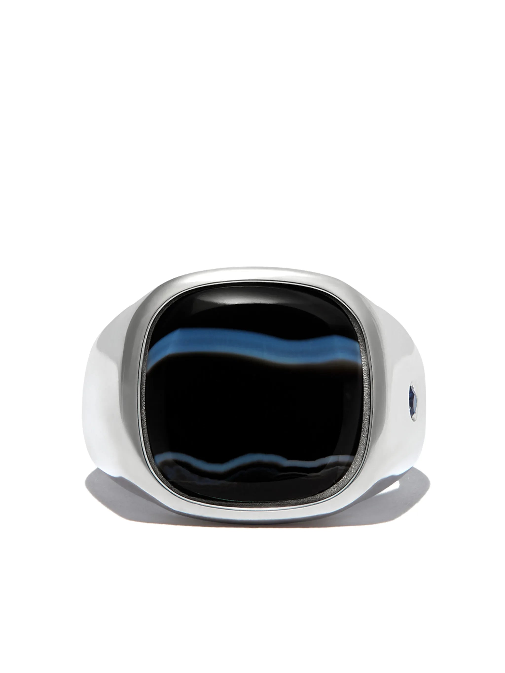 square jasper signet ring