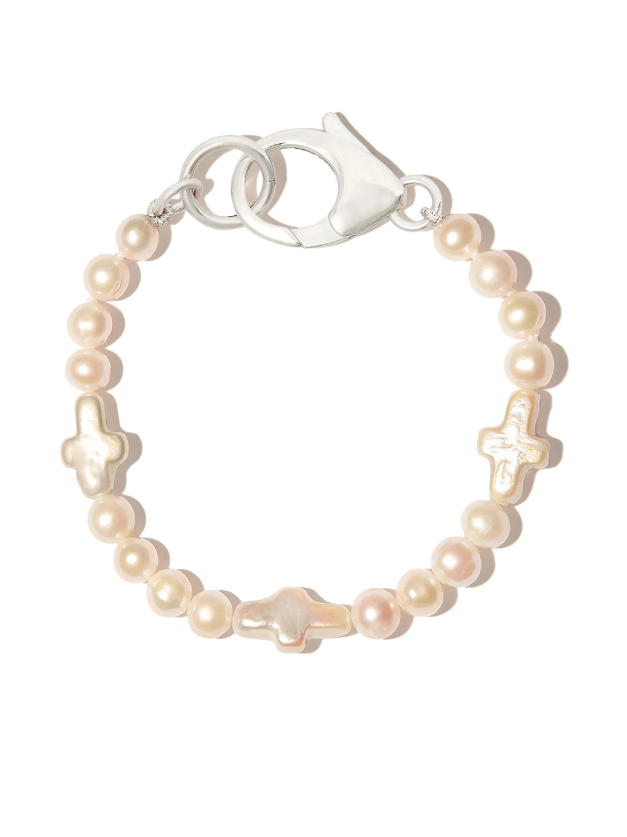 beaded cross bracelet