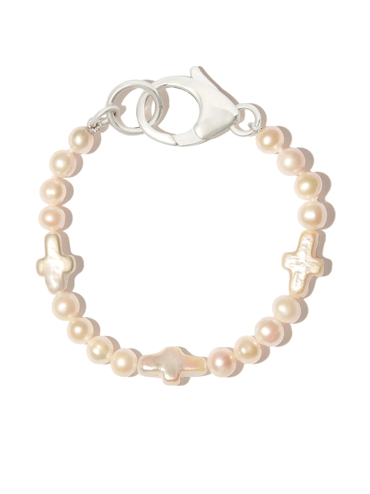 beaded cross bracelet